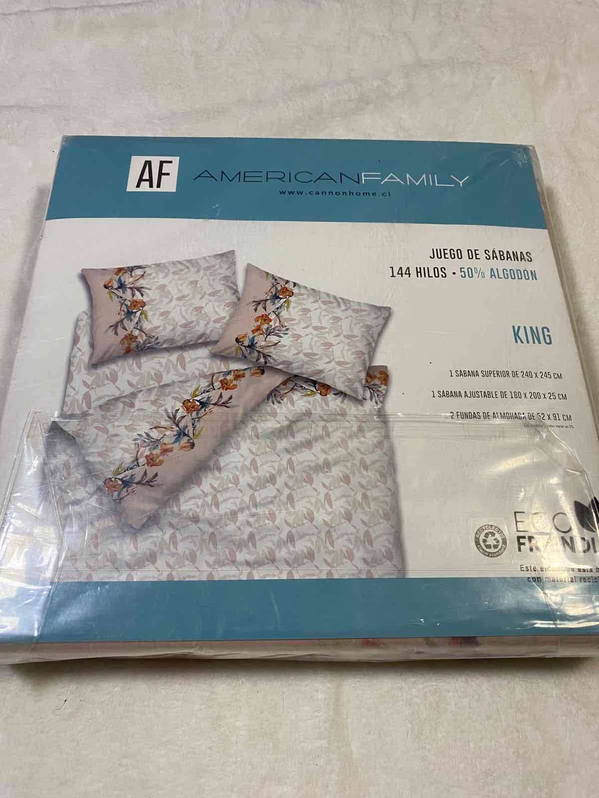 Juego de sábanas King floral