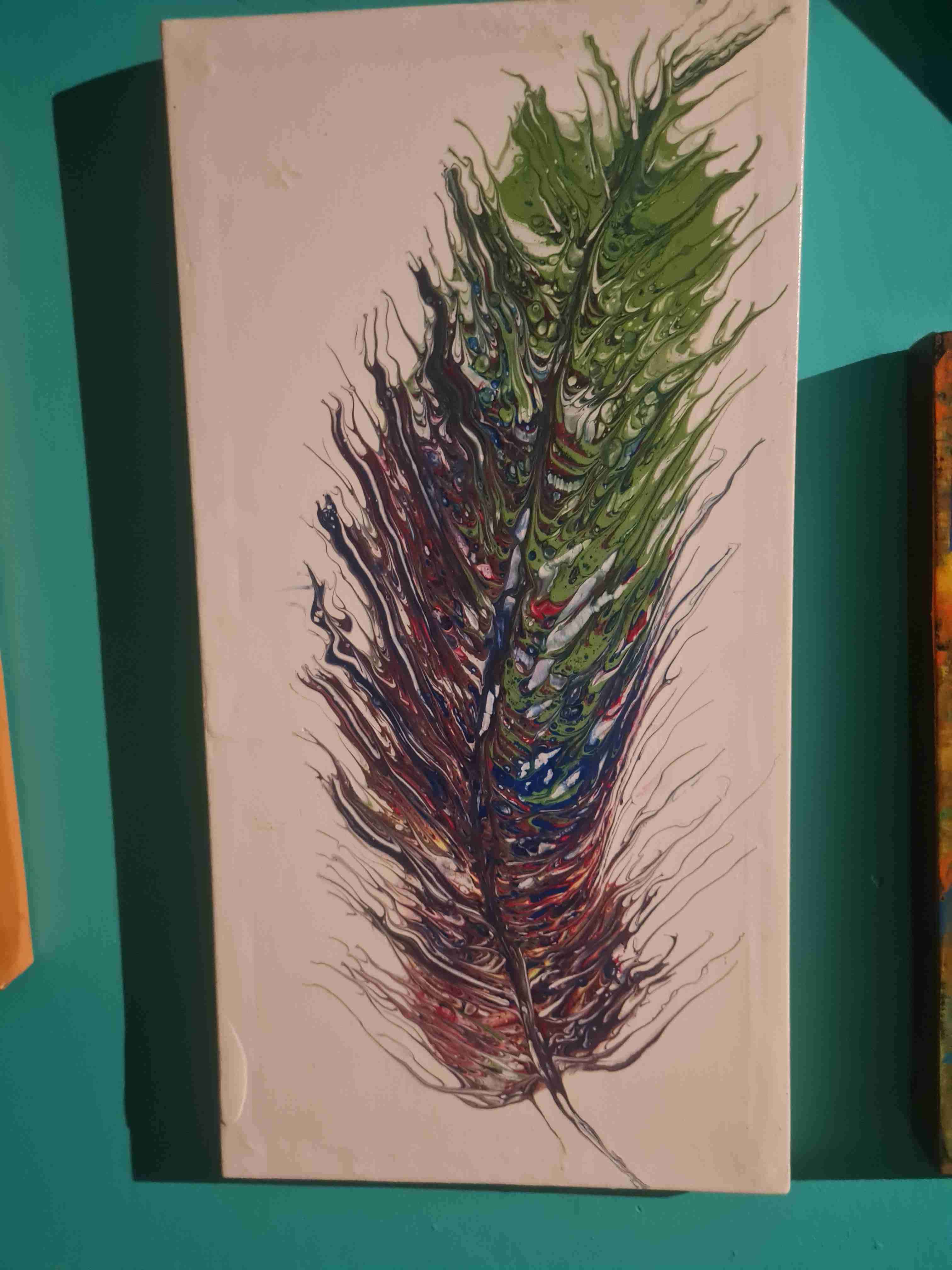 Cuadro abstracto en colores vibrantes - miniatura 3