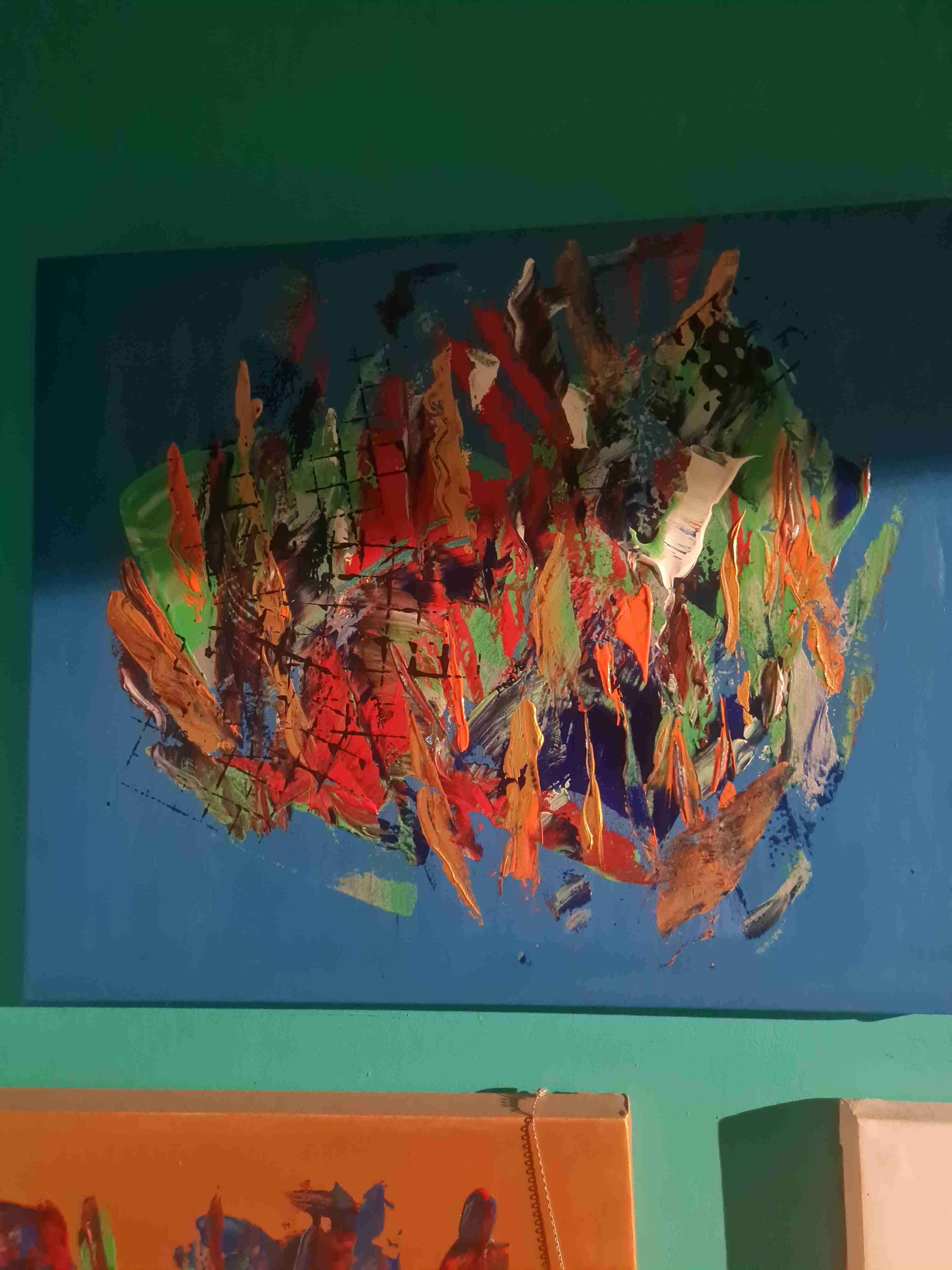 Cuadro abstracto en colores vibrantes - miniatura 5