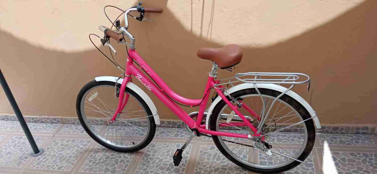 Bicicleta Urbana Rosada