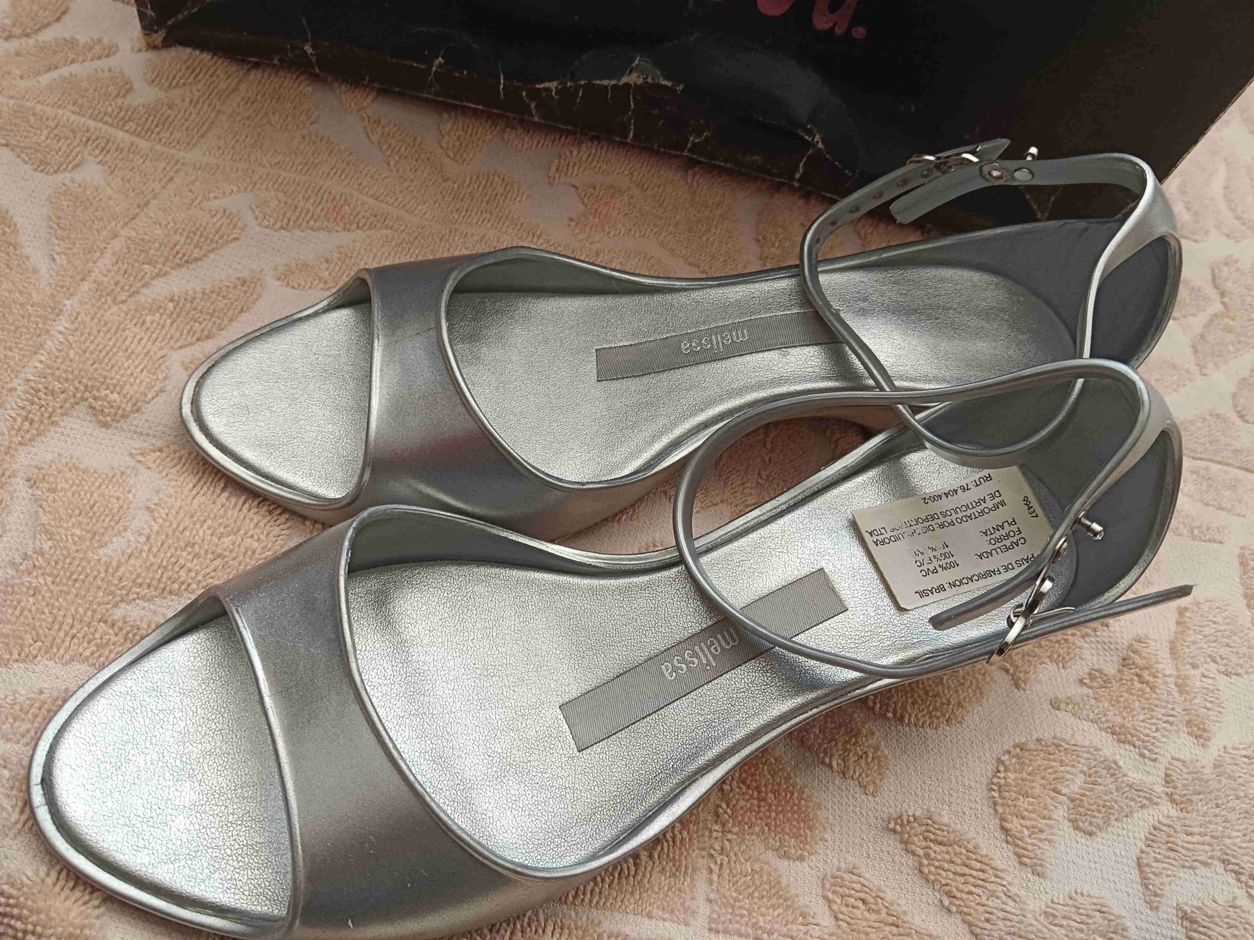 Sandalias plateadas Melissa - miniatura 2