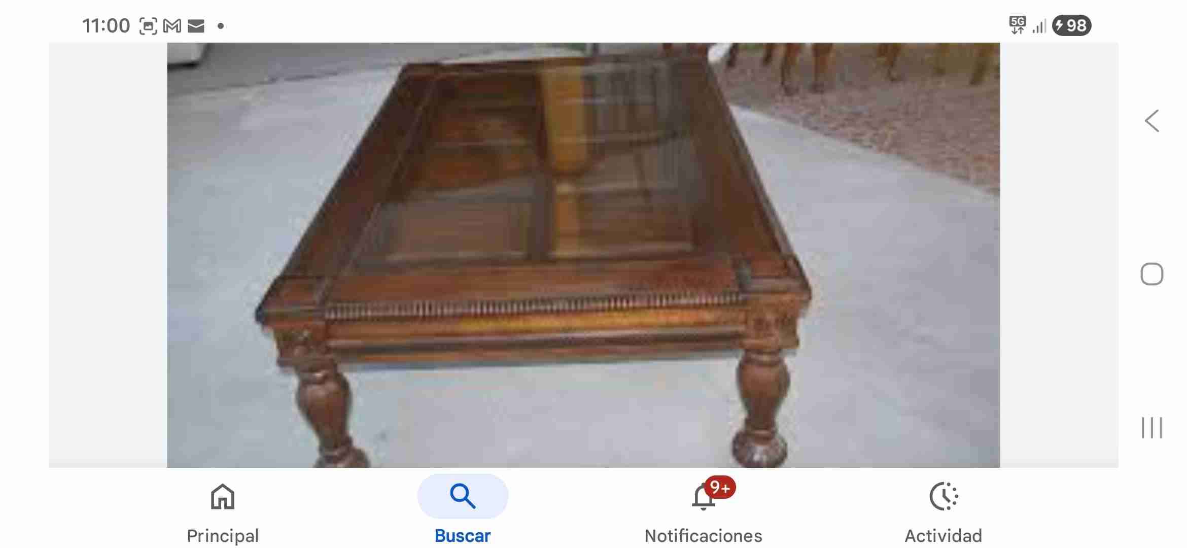 Mesa de centro de madera