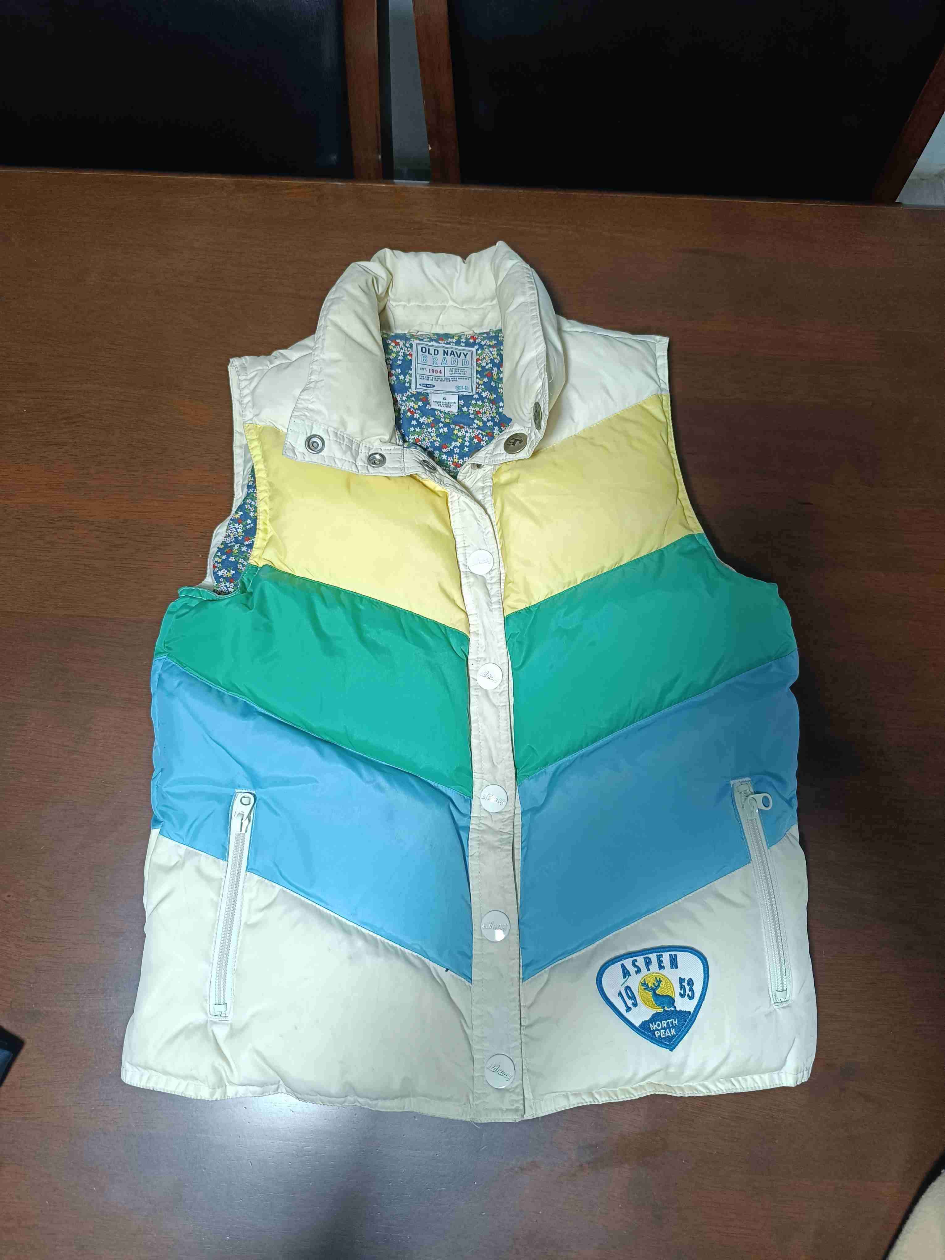 Chaleco acolchado multicolor Old Navy