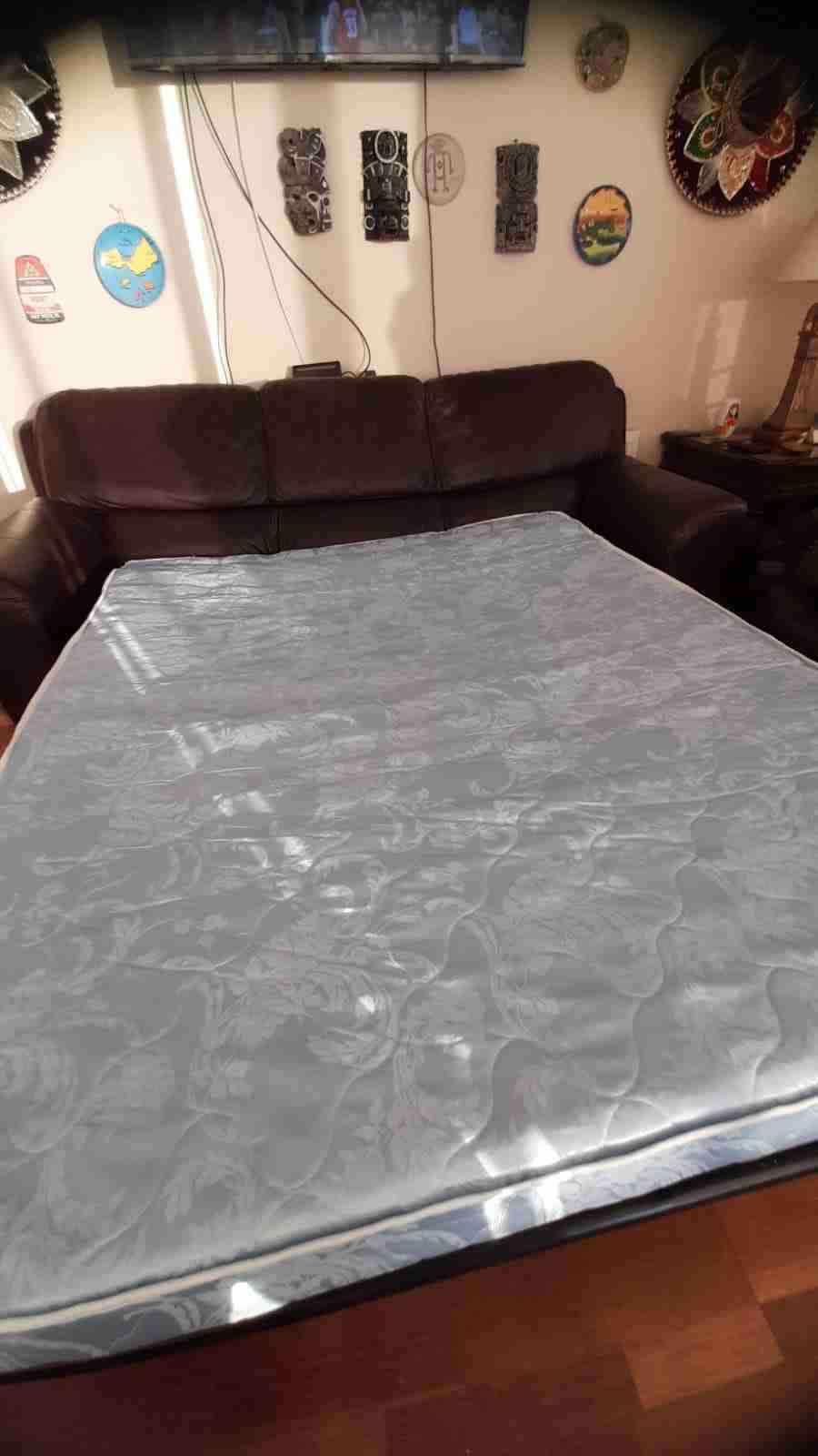 Sofá de cuero marrón ashley - 4