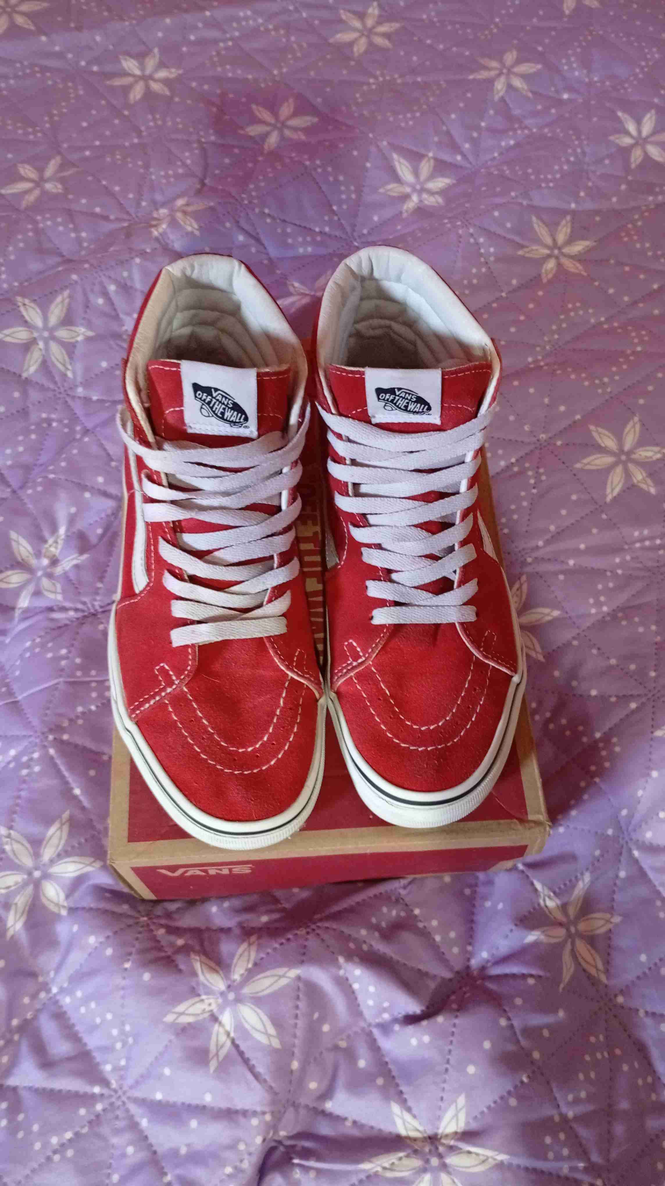 Zapatillas Vans rojas altas - miniatura 6