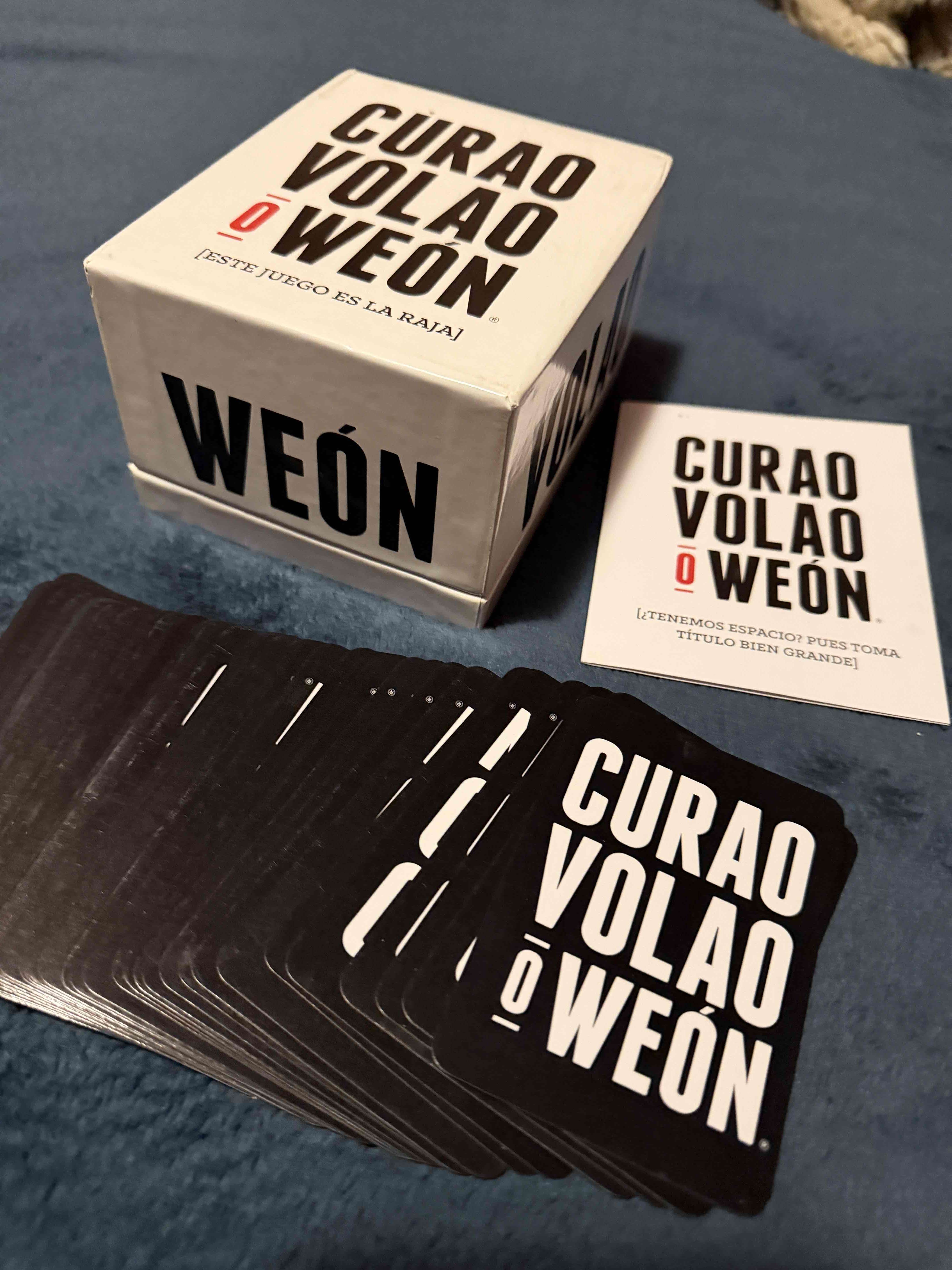 Juego de cartas Curao Volao o Weón
