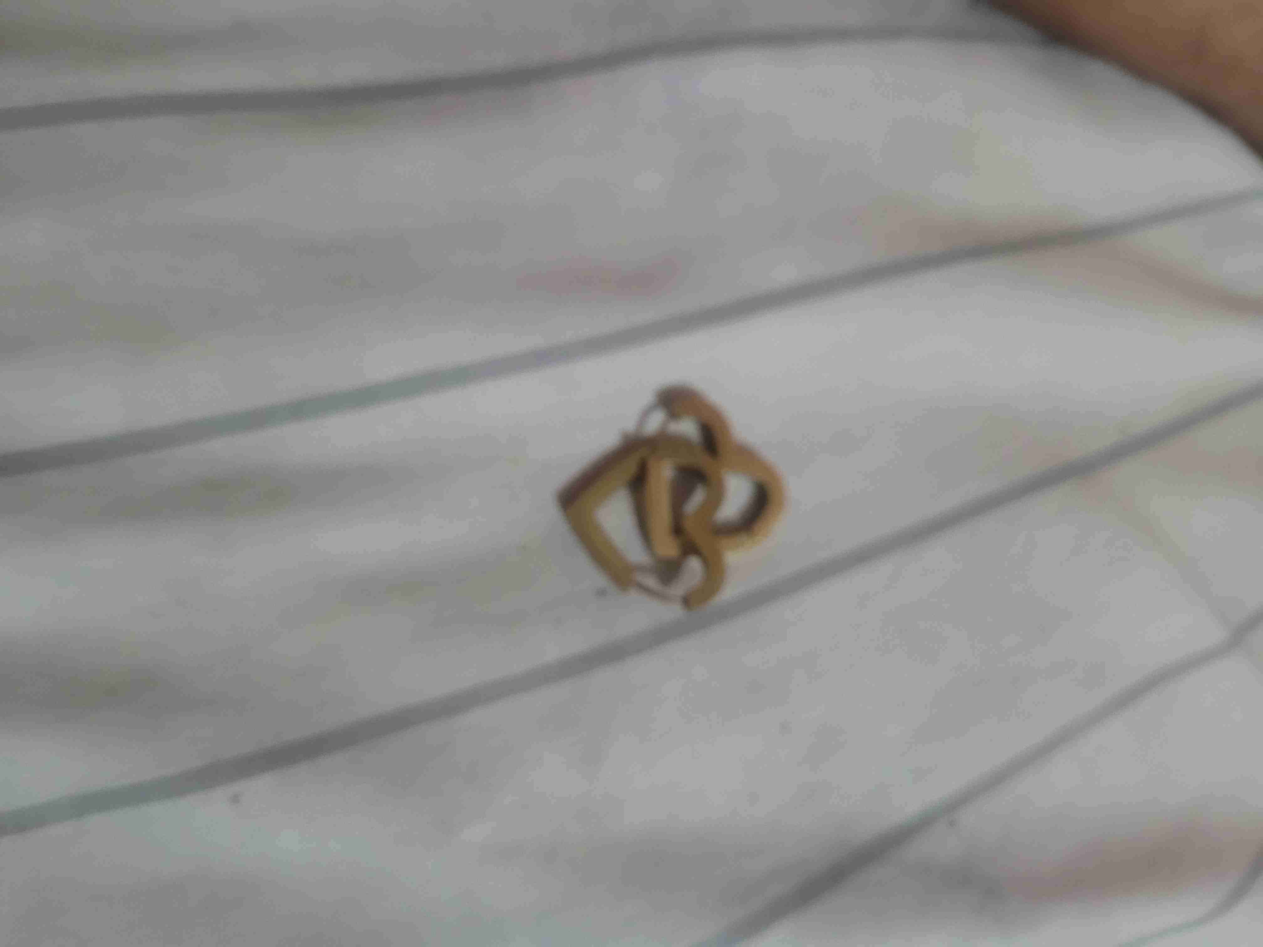 Aros oro con forma de corazón - miniatura 3