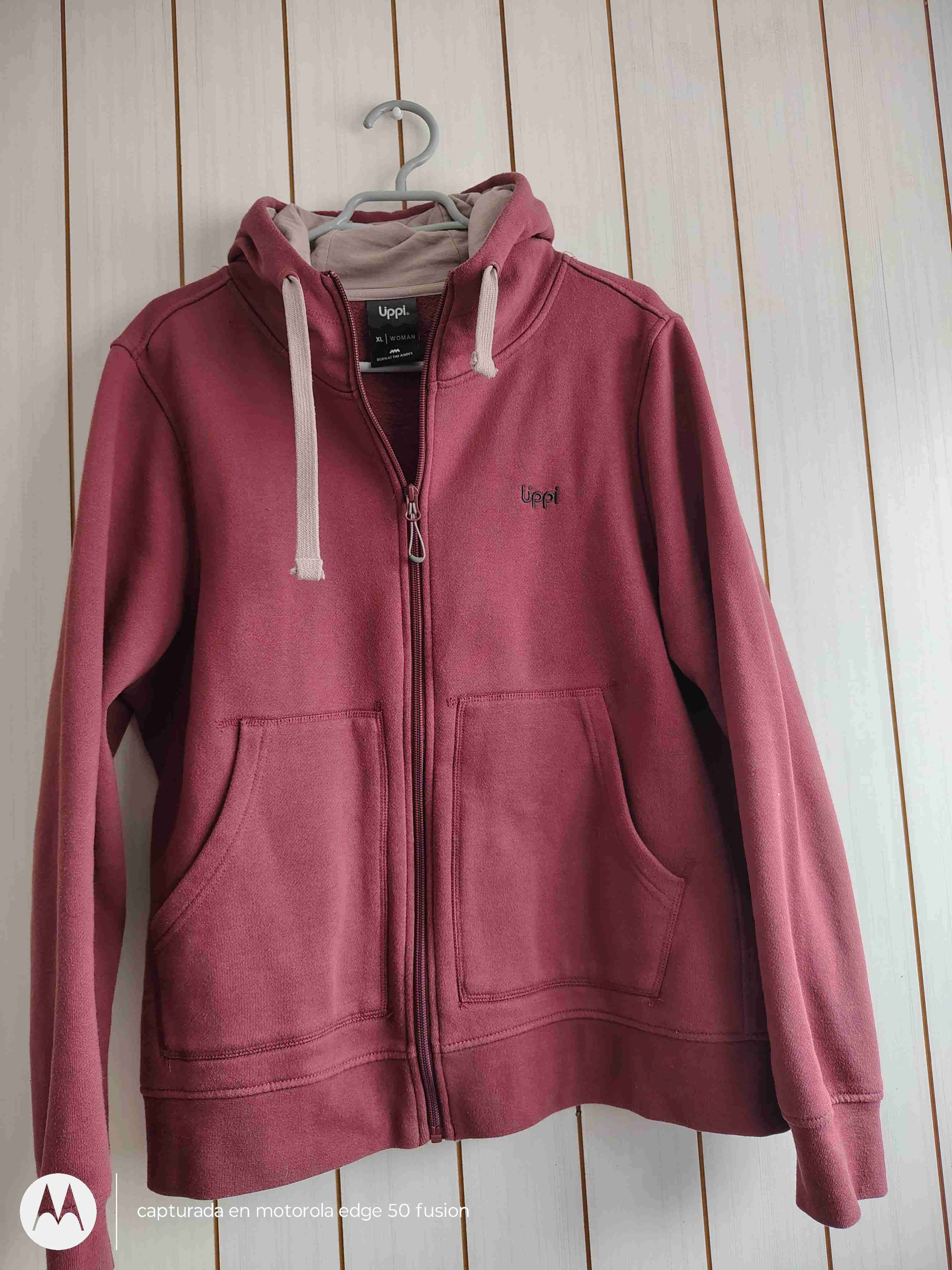 Polerón burdeos con capucha Upp! - miniatura 1