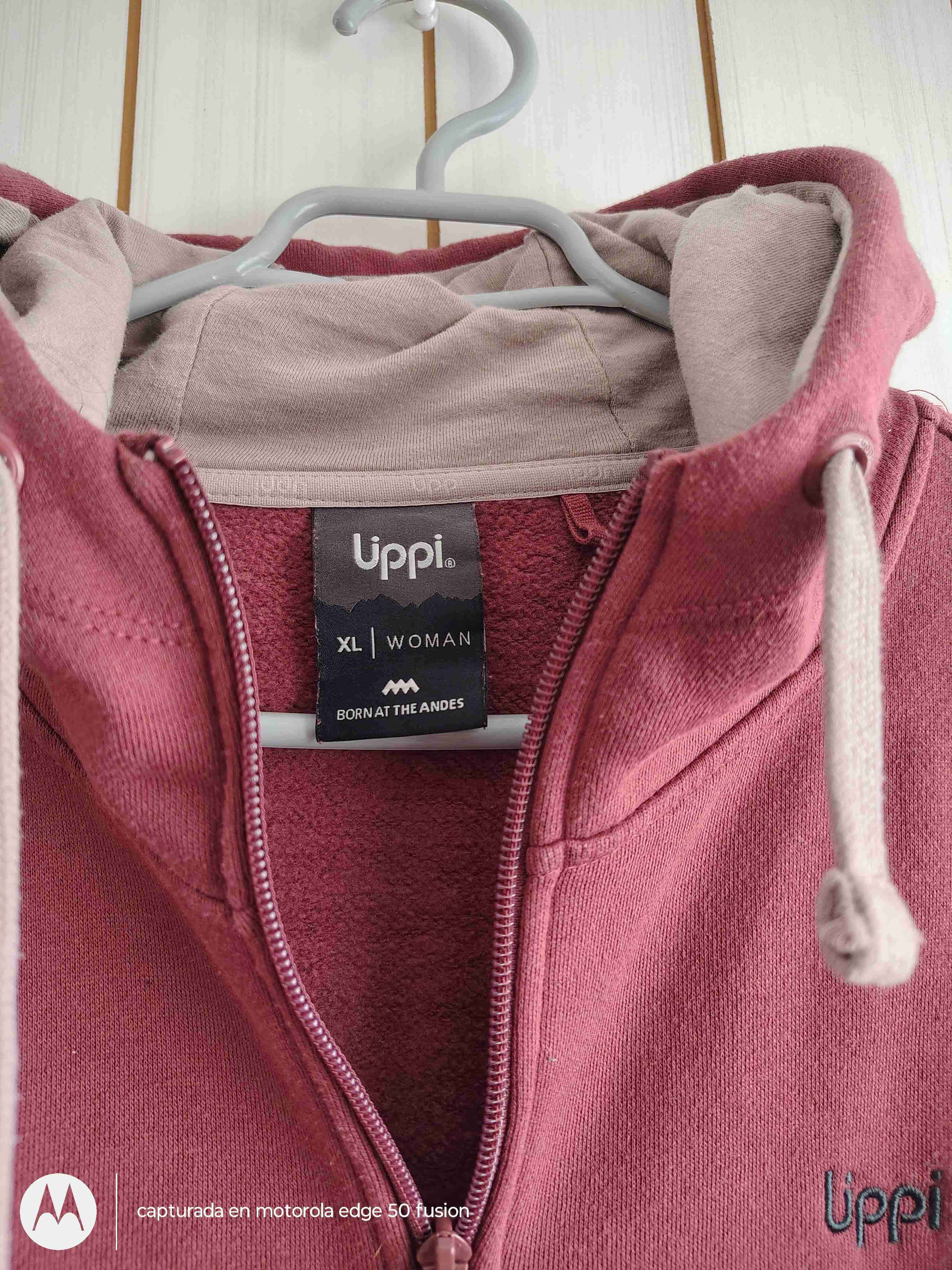 Polerón burdeos con capucha Upp! - miniatura 2