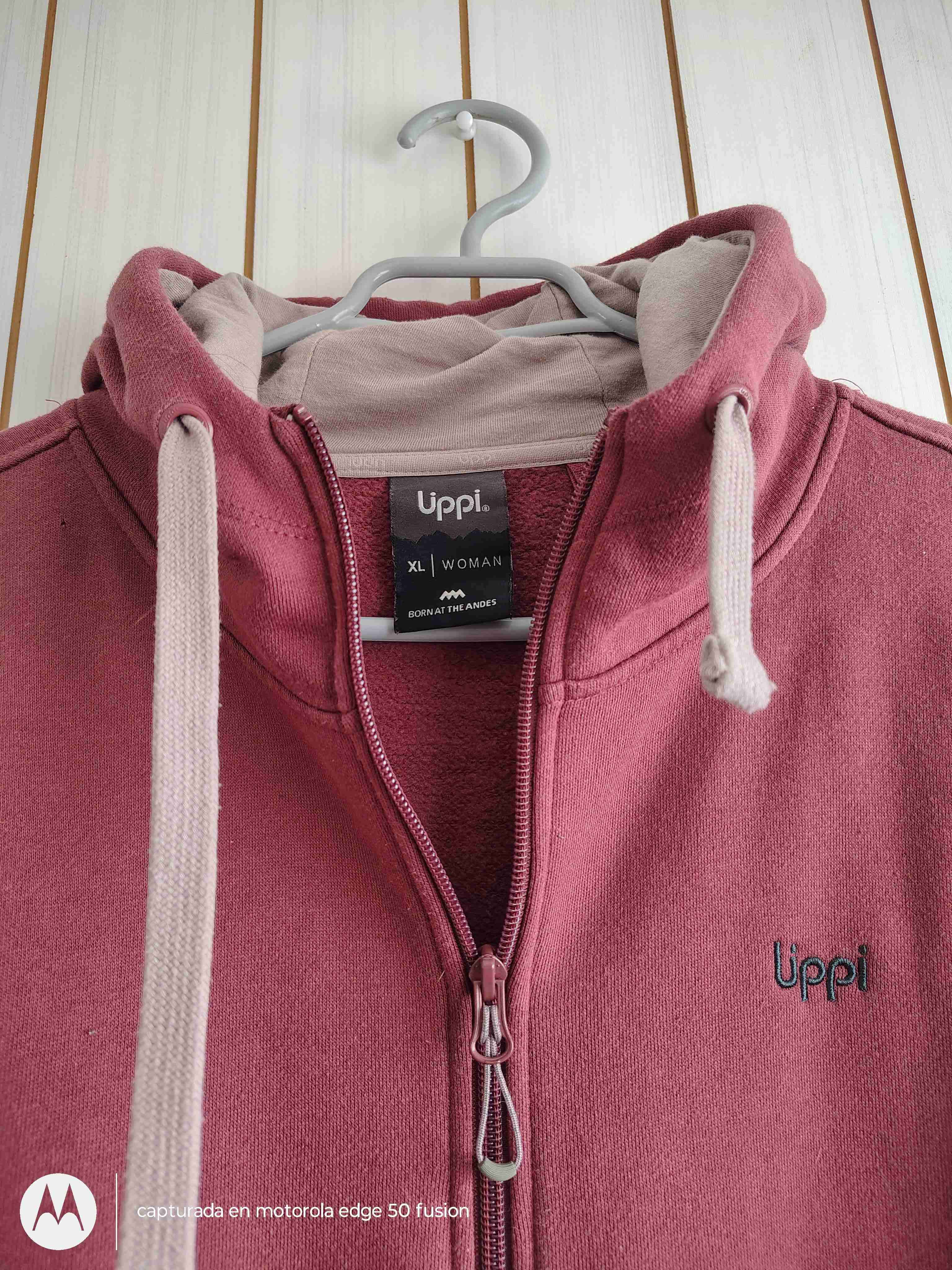 Polerón burdeos con capucha Upp! - miniatura 3