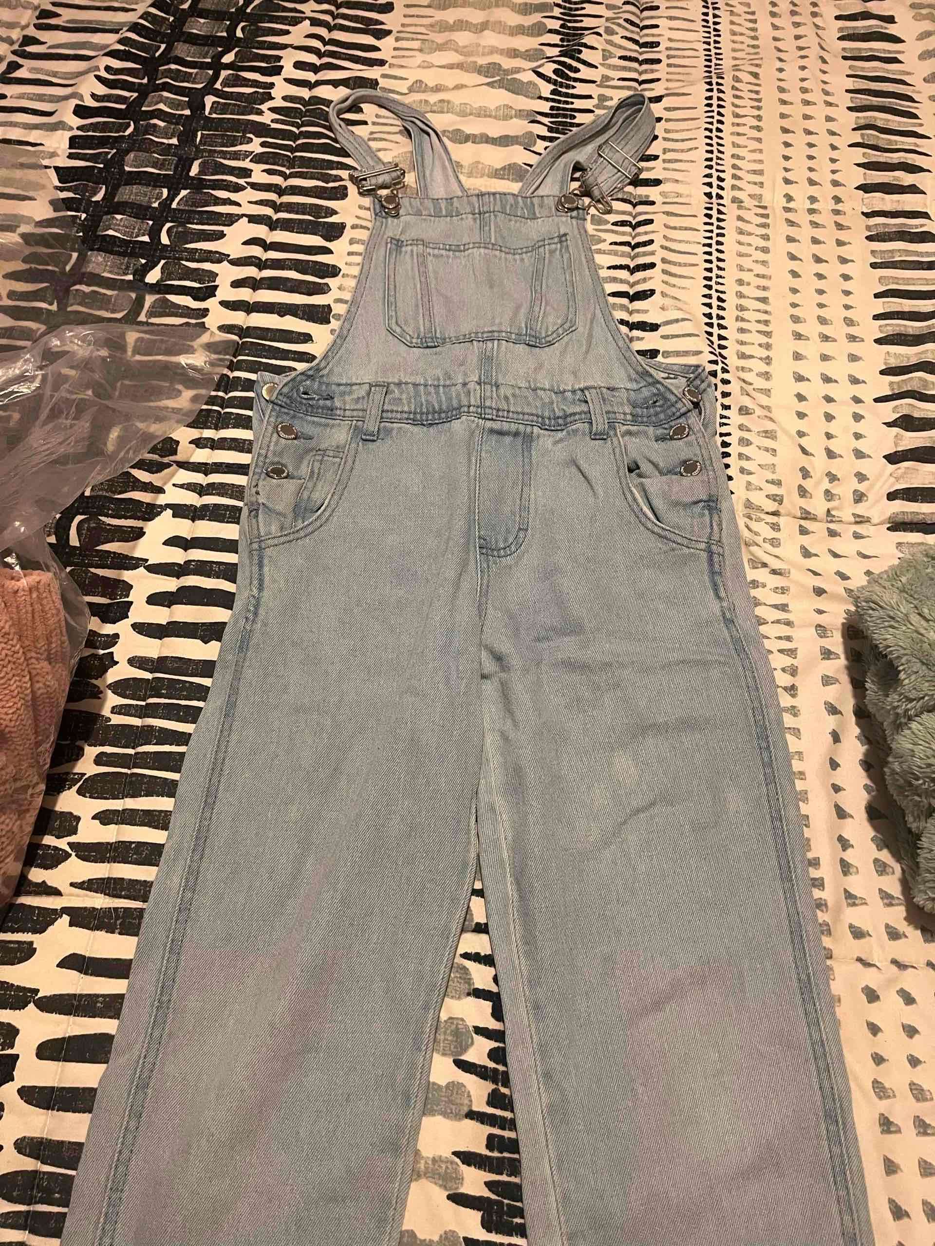 Jardinera de mezclilla azul clara - miniatura 2