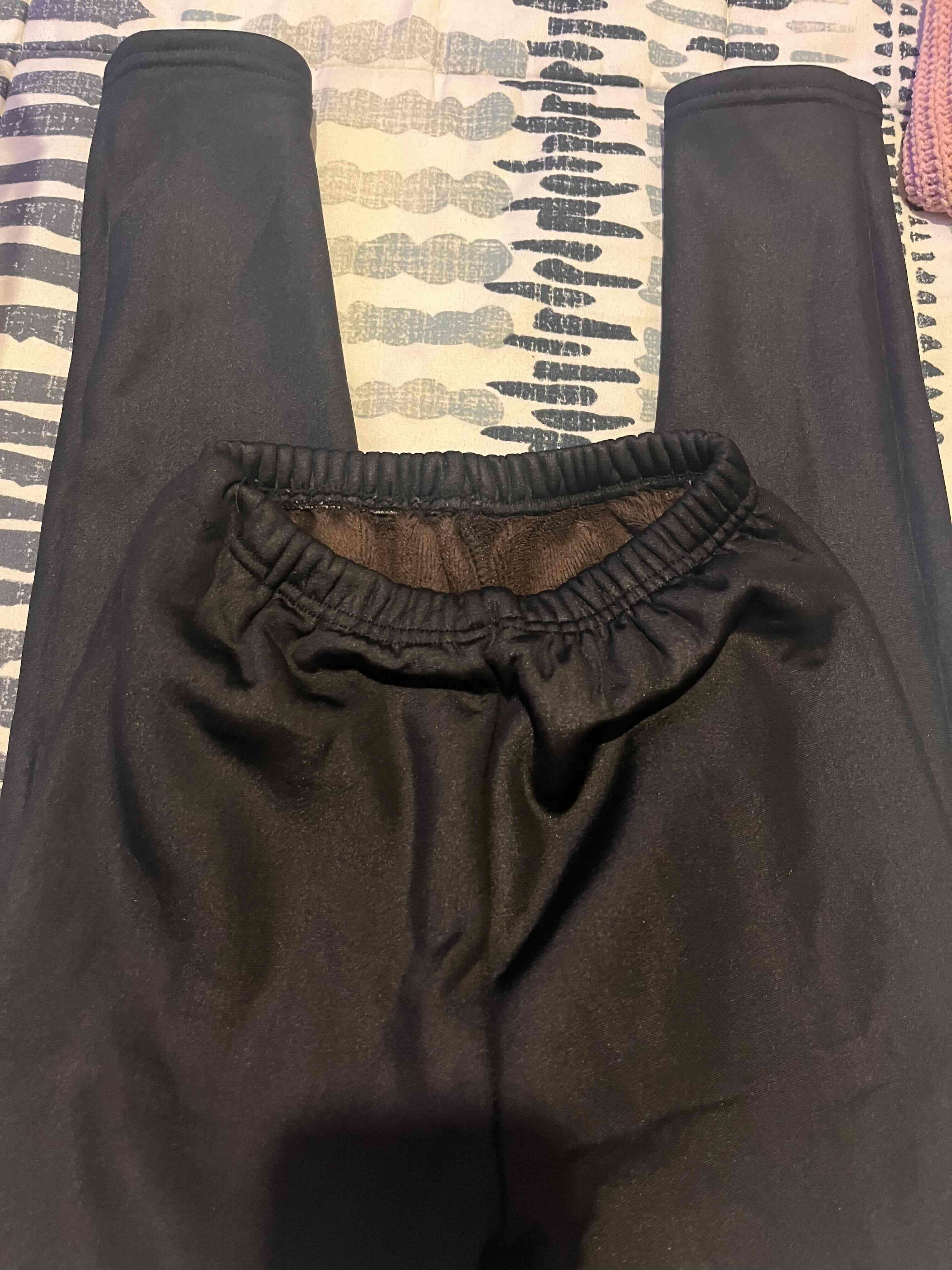 Leggings negros térmicos de niña - 1