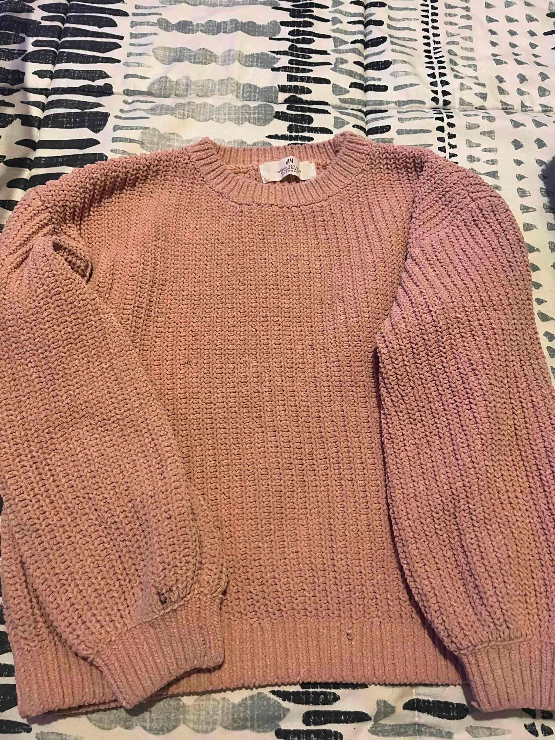 Suéter de punto rosado - miniatura 1