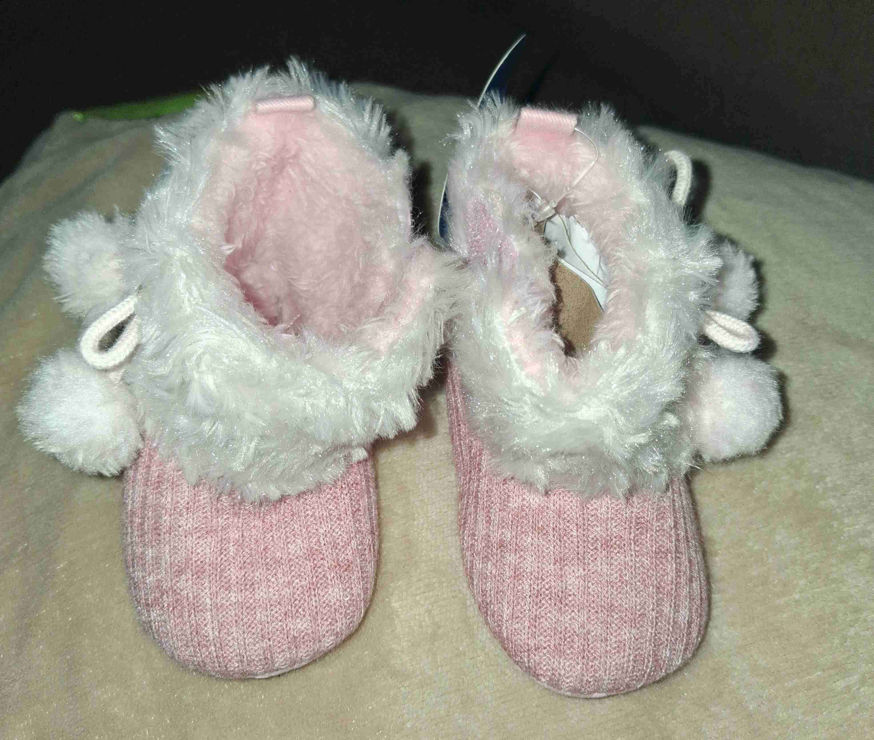 Botitas de bebé rosadas número 19