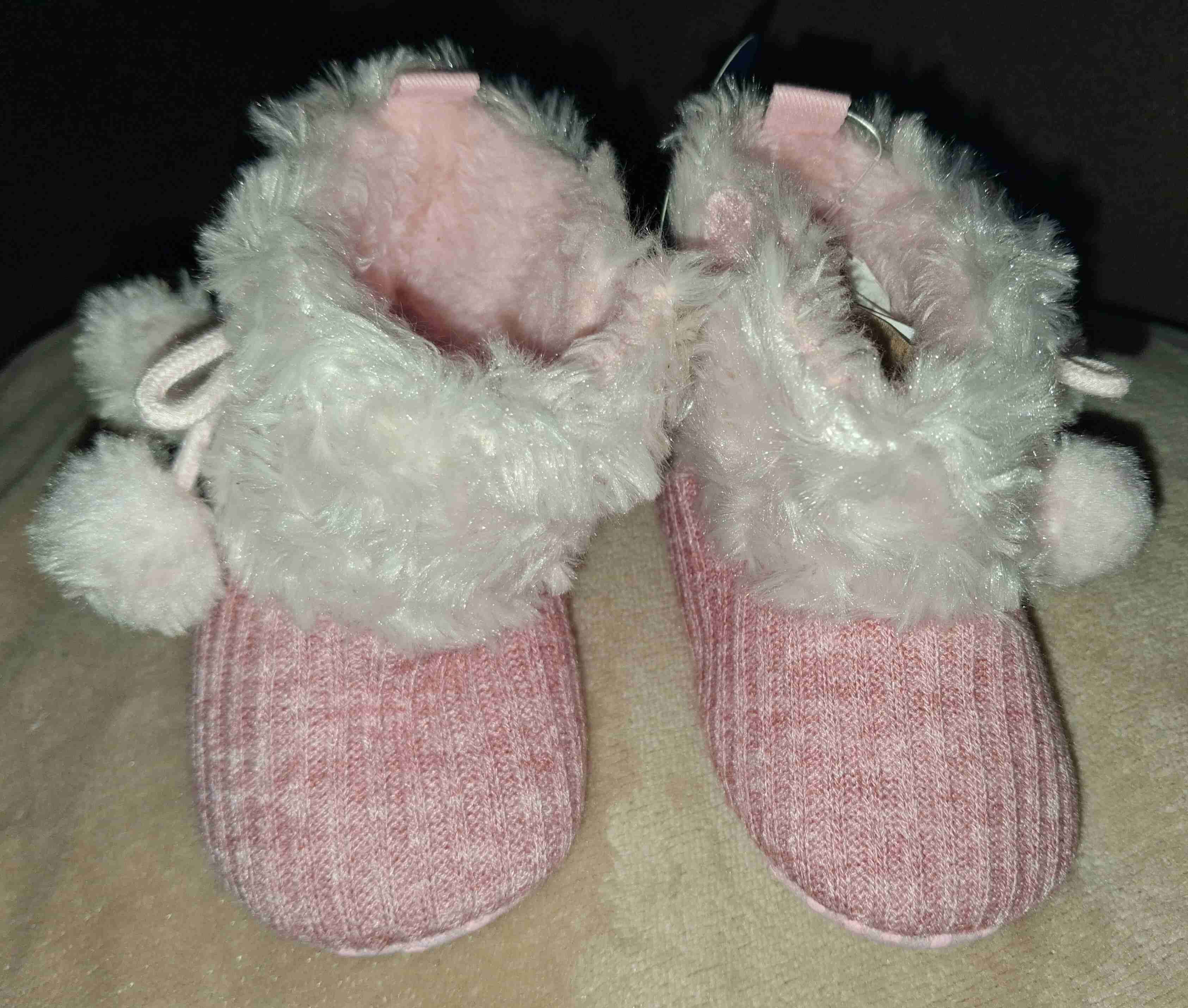 Botitas de bebé rosadas número 19 - 2