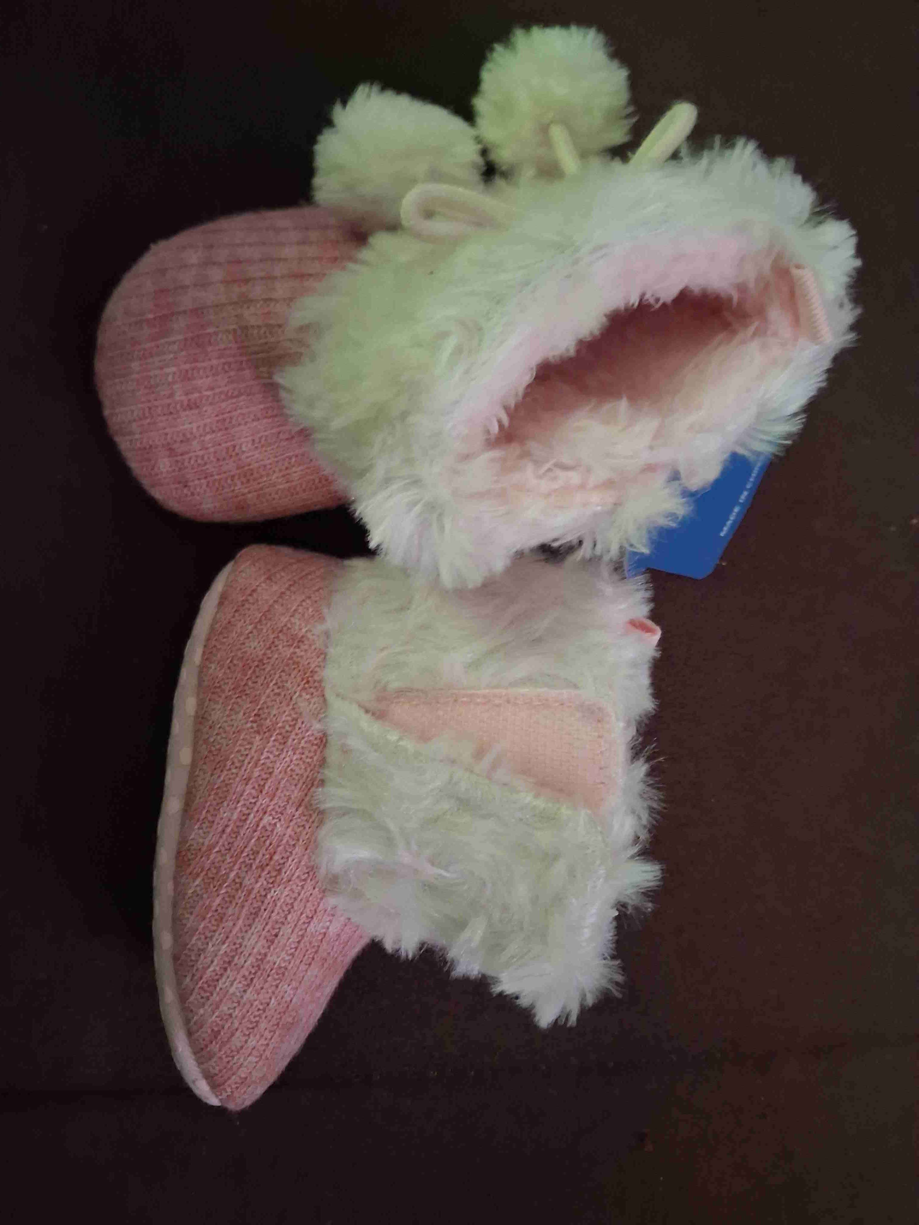 Botitas de bebé rosadas número 19 - 4