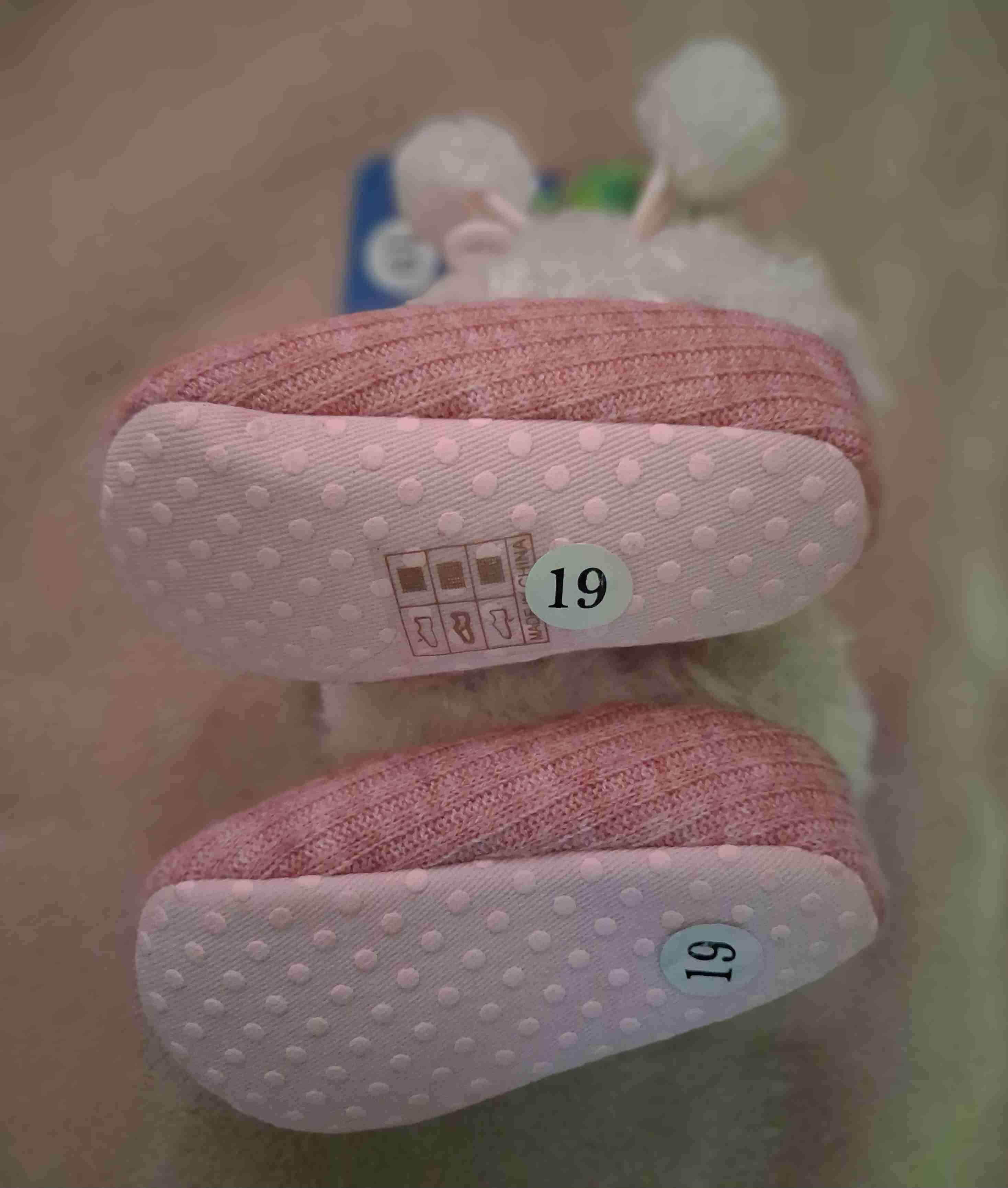 Botitas de bebé rosadas número 19 - 5