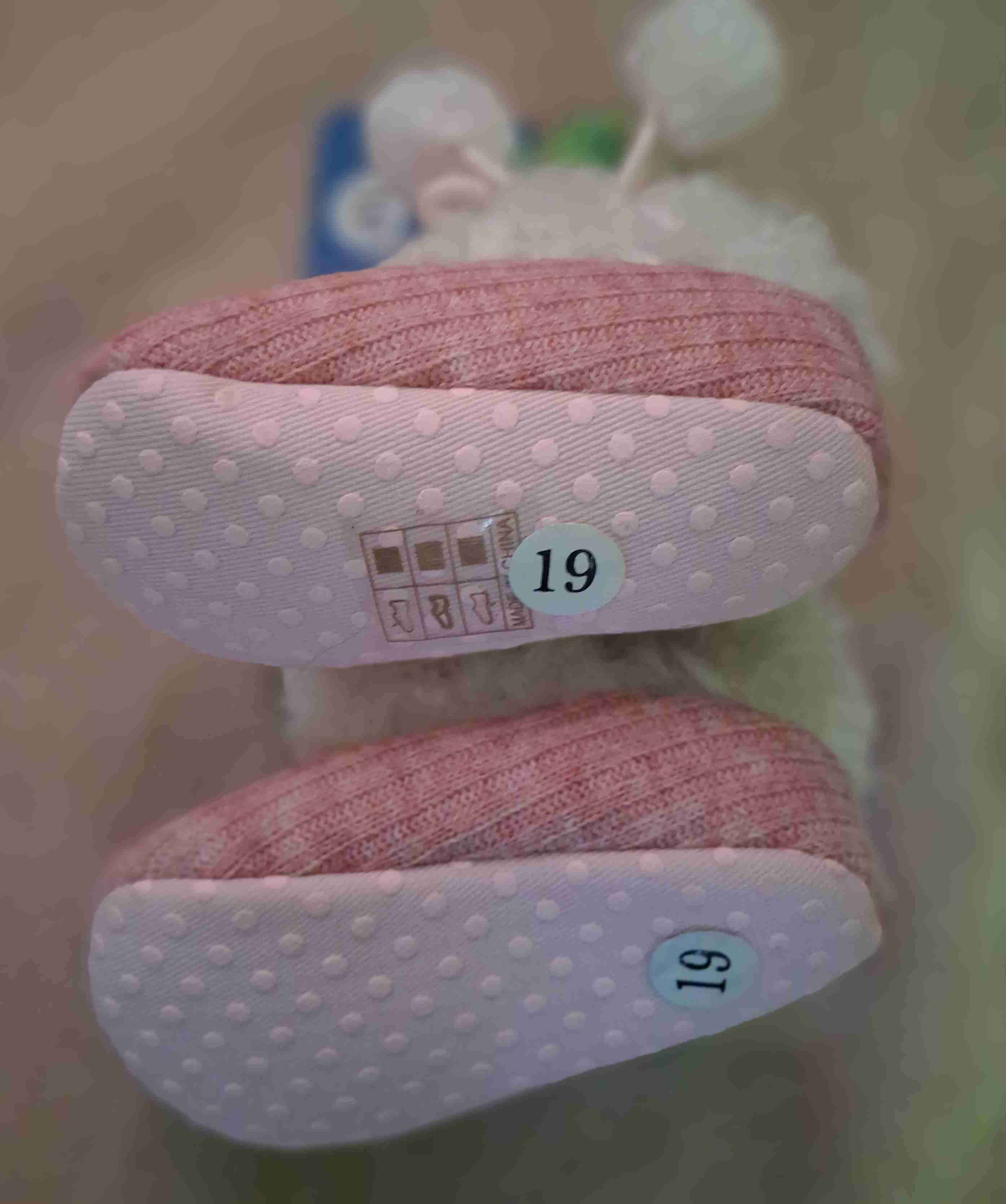 Botitas de bebé rosadas número 19 - 6