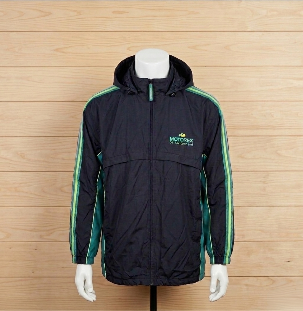 Chaqueta negra con capucha Motorex