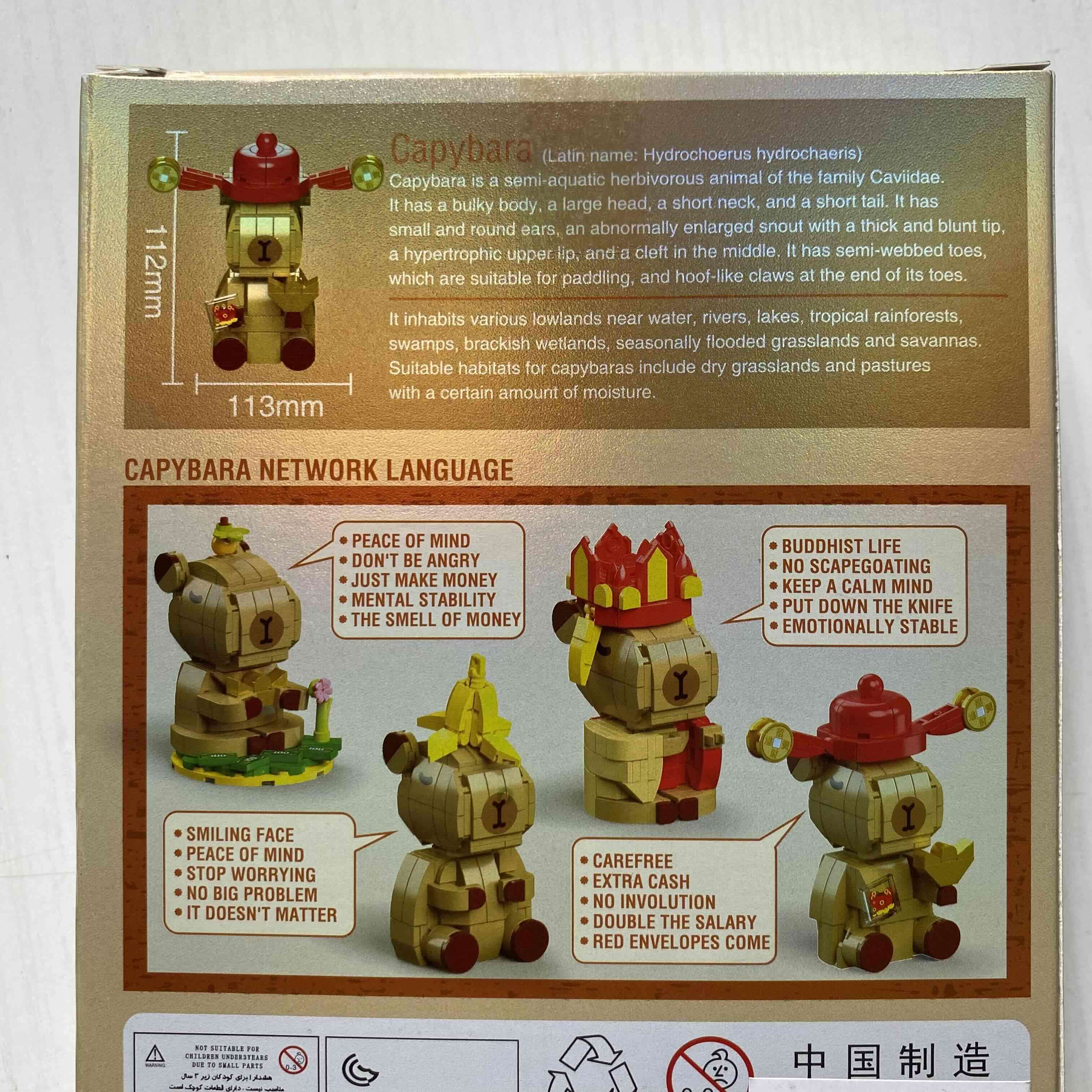 Set de bloques construibles capibara (3 modelos) - 6