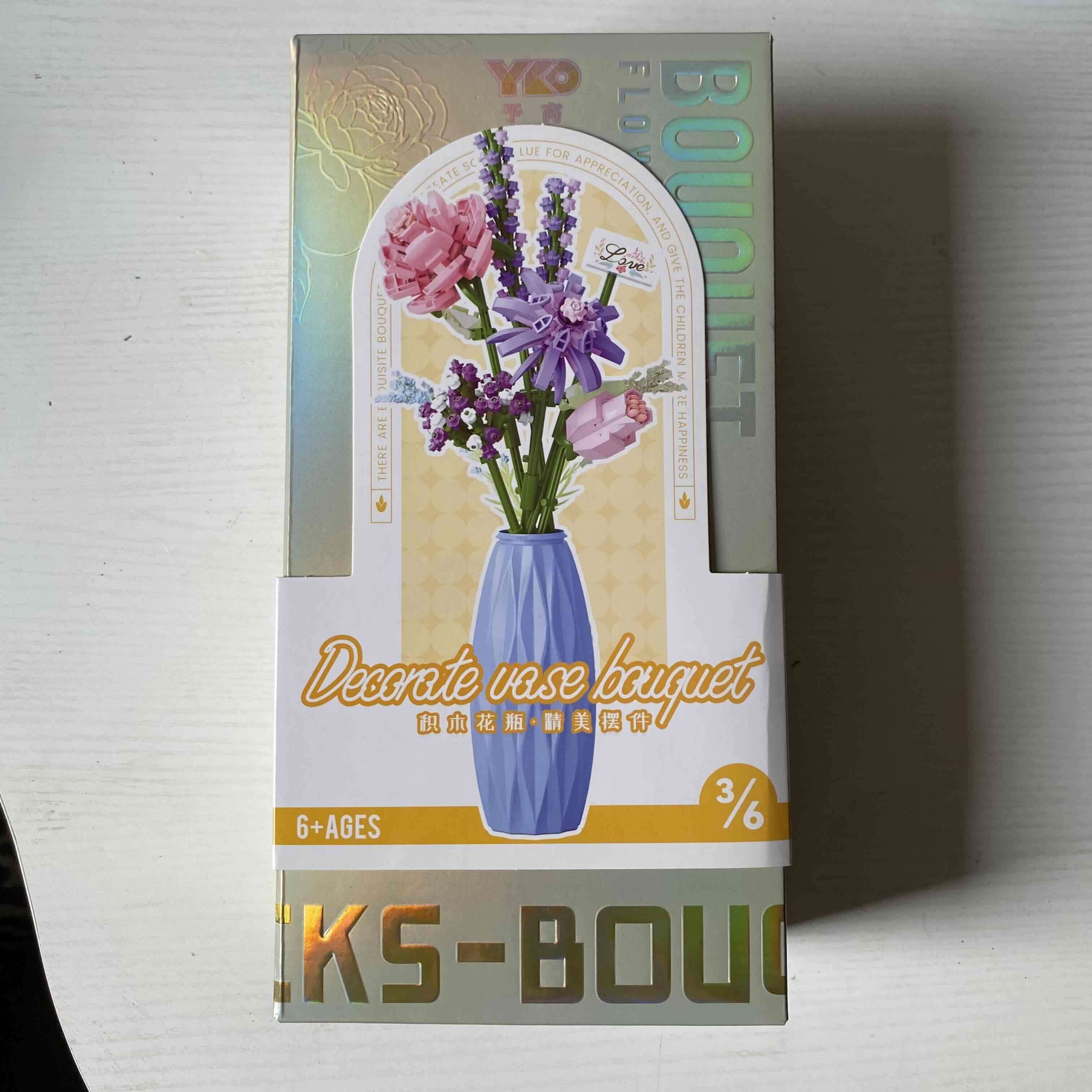 Set de flores decorativas de bloques