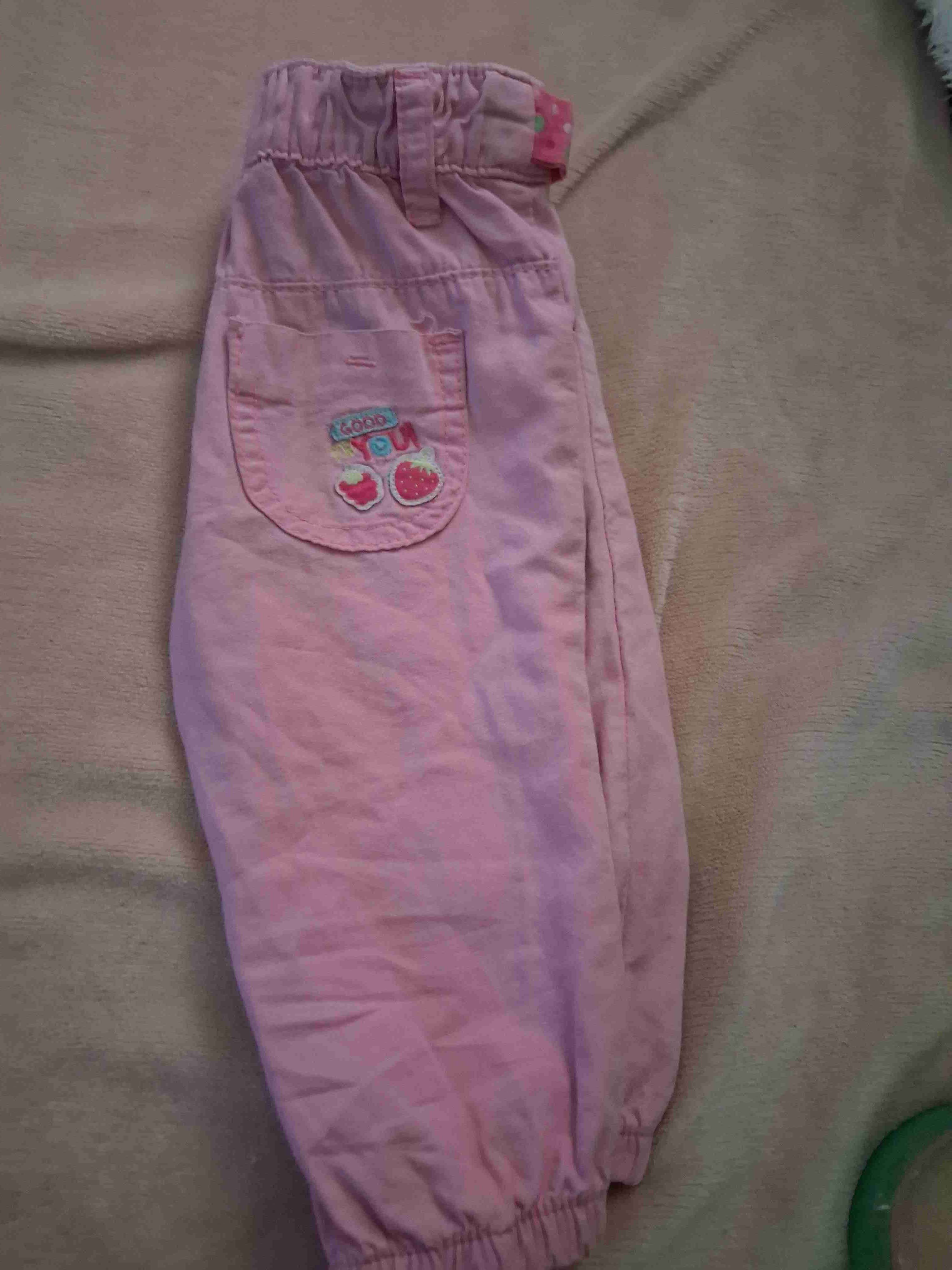 Pantalones rosas para niña talla 12 meses - 3