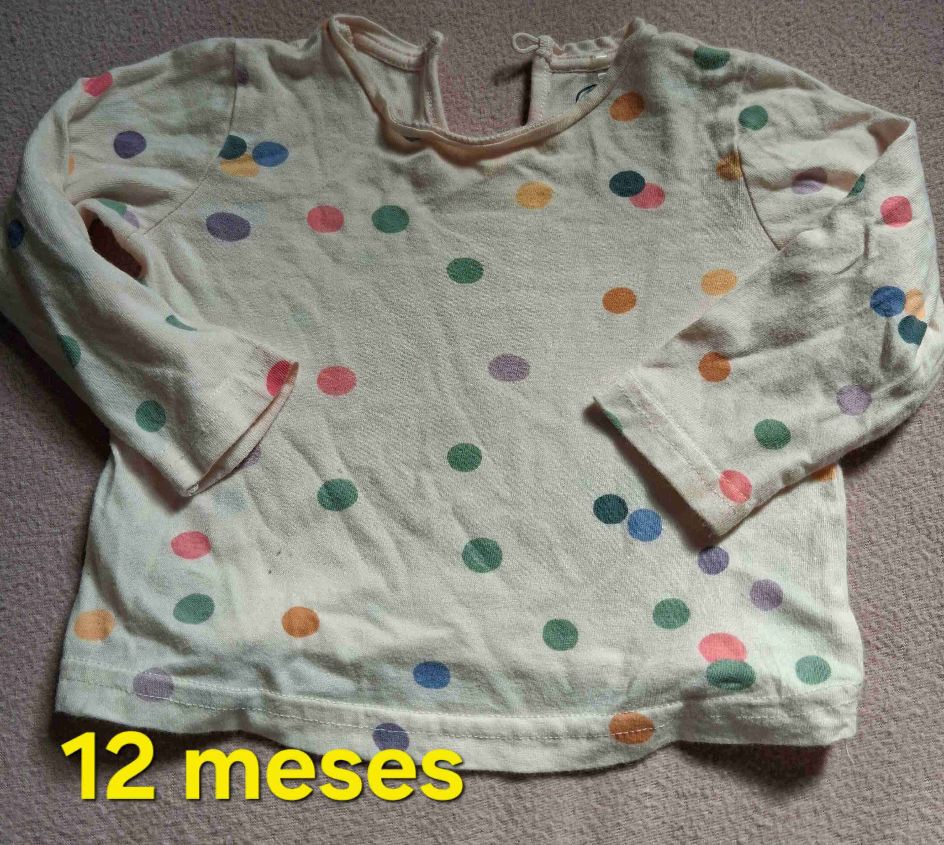 Poleras M/L variedades diseños talla 12 meses