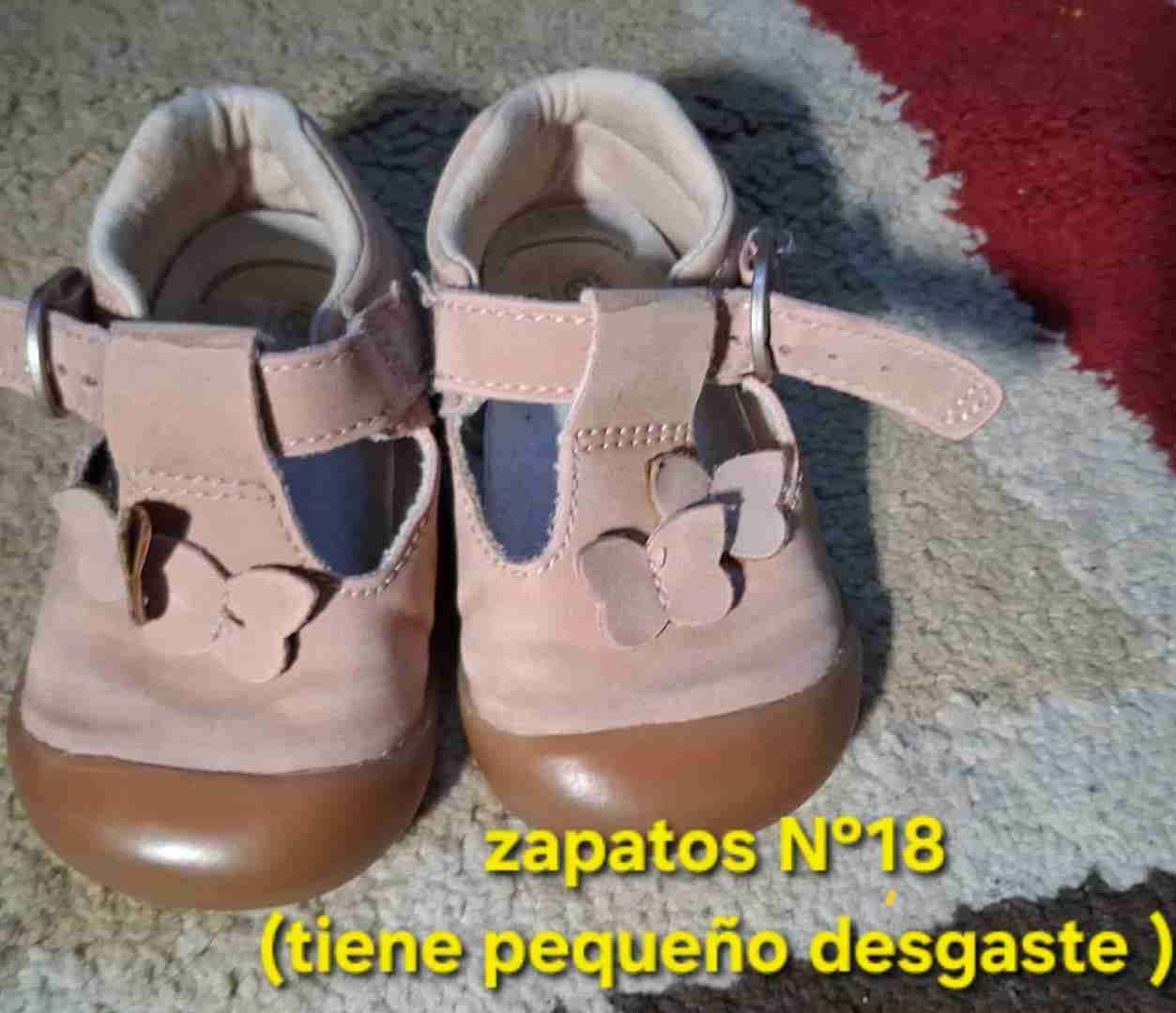 Zapatos rosados para niña N°18