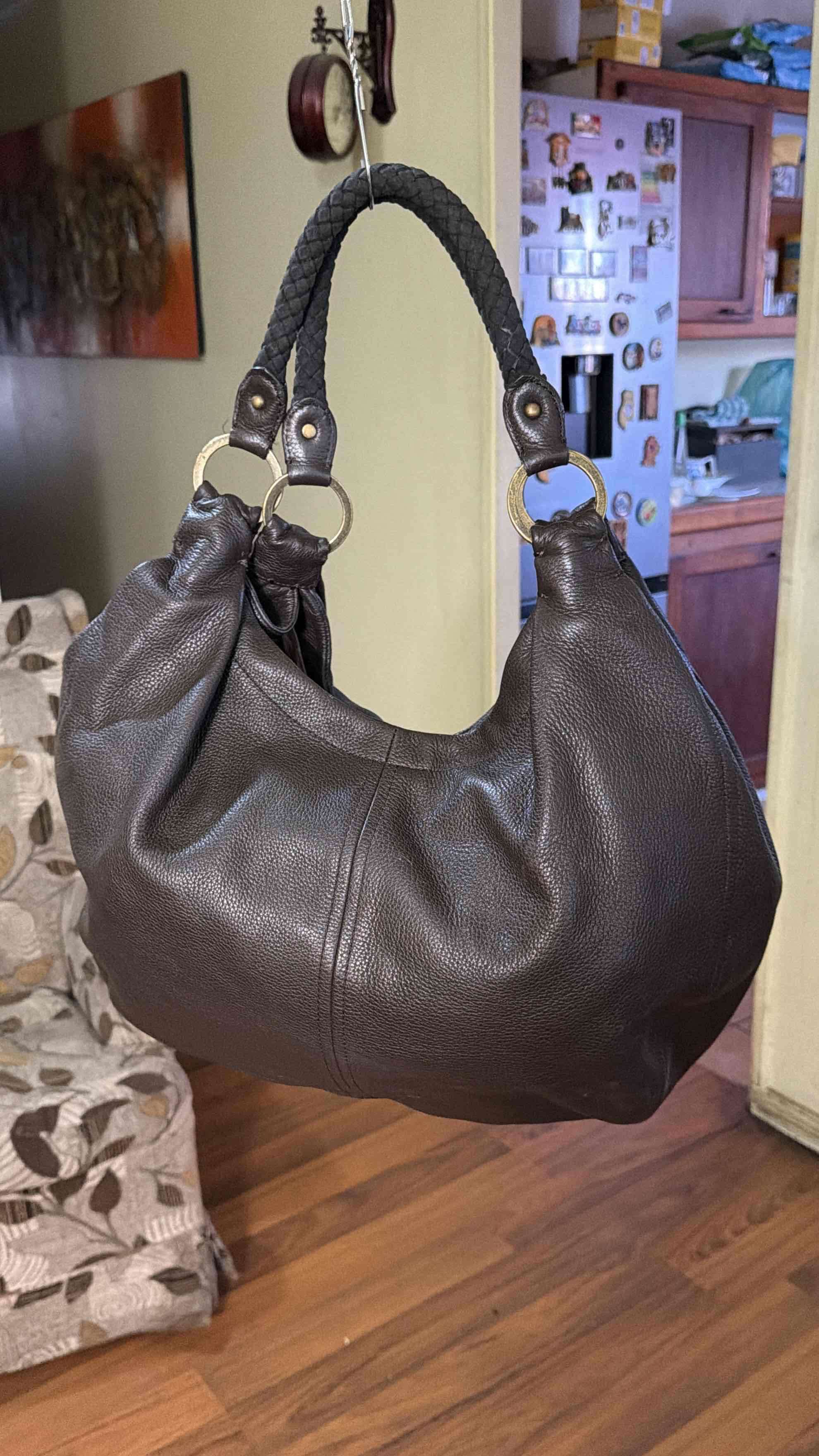 Bolso de cuero marrón - miniatura 2