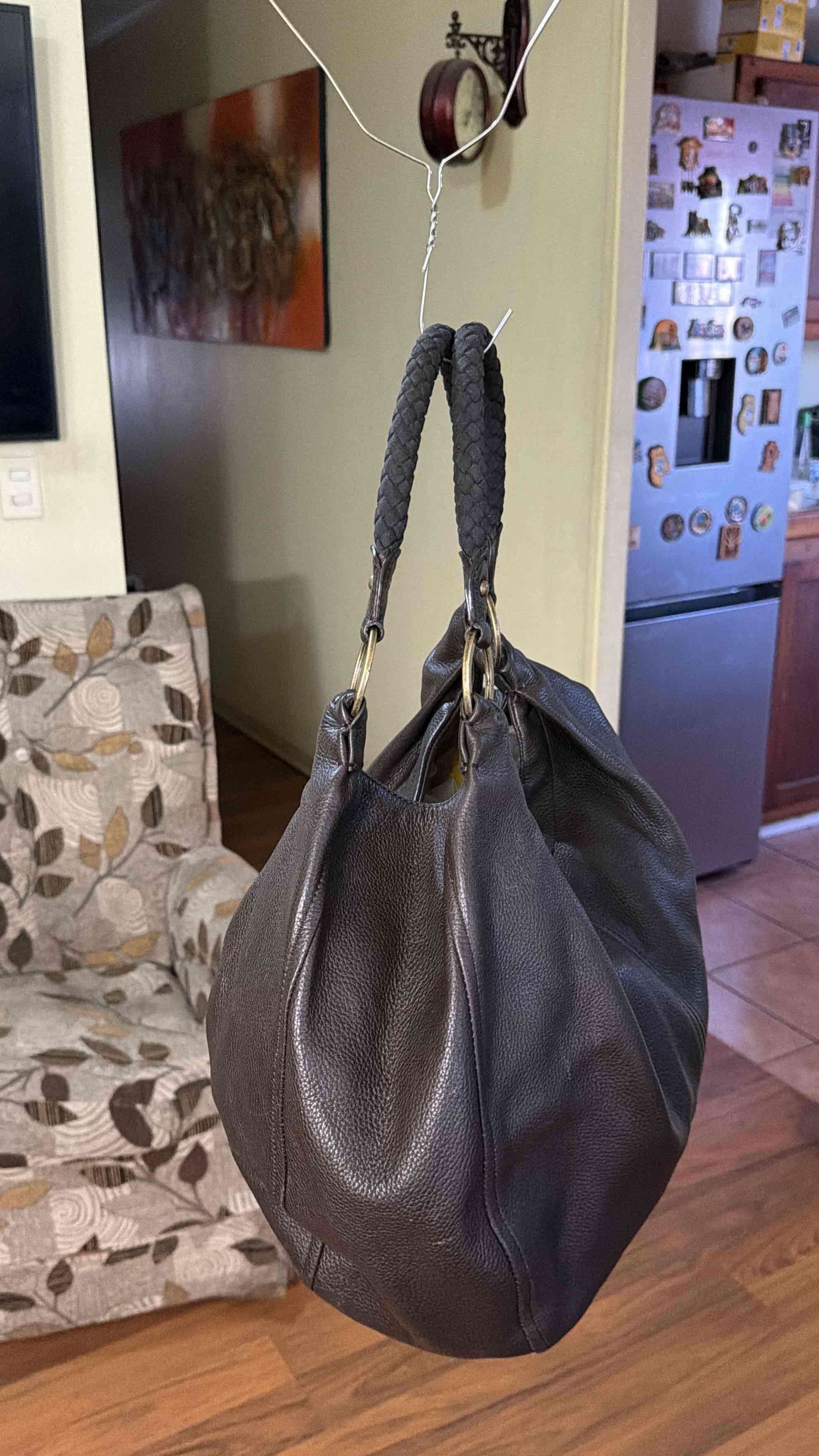 Bolso de cuero marrón - miniatura 4