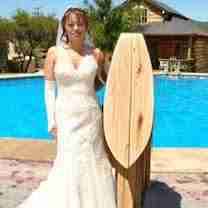 Vestido de novia blanco elegante