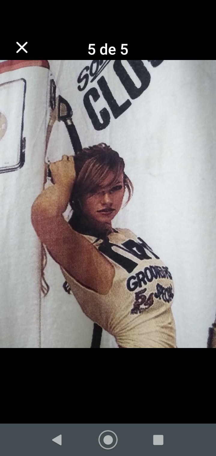 Polera blanca con diseño vintage - miniatura 3