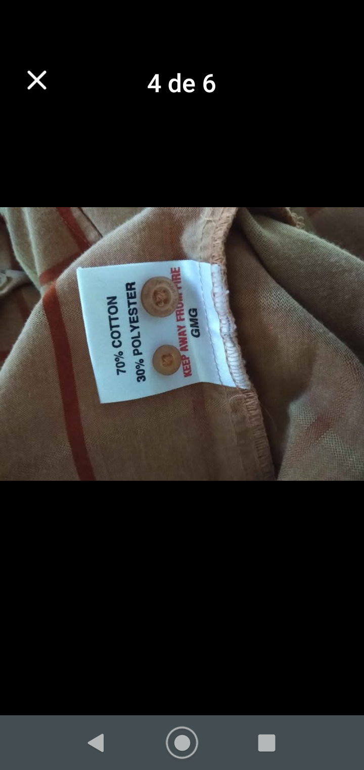 Camisa a cuadros naranja - miniatura 4