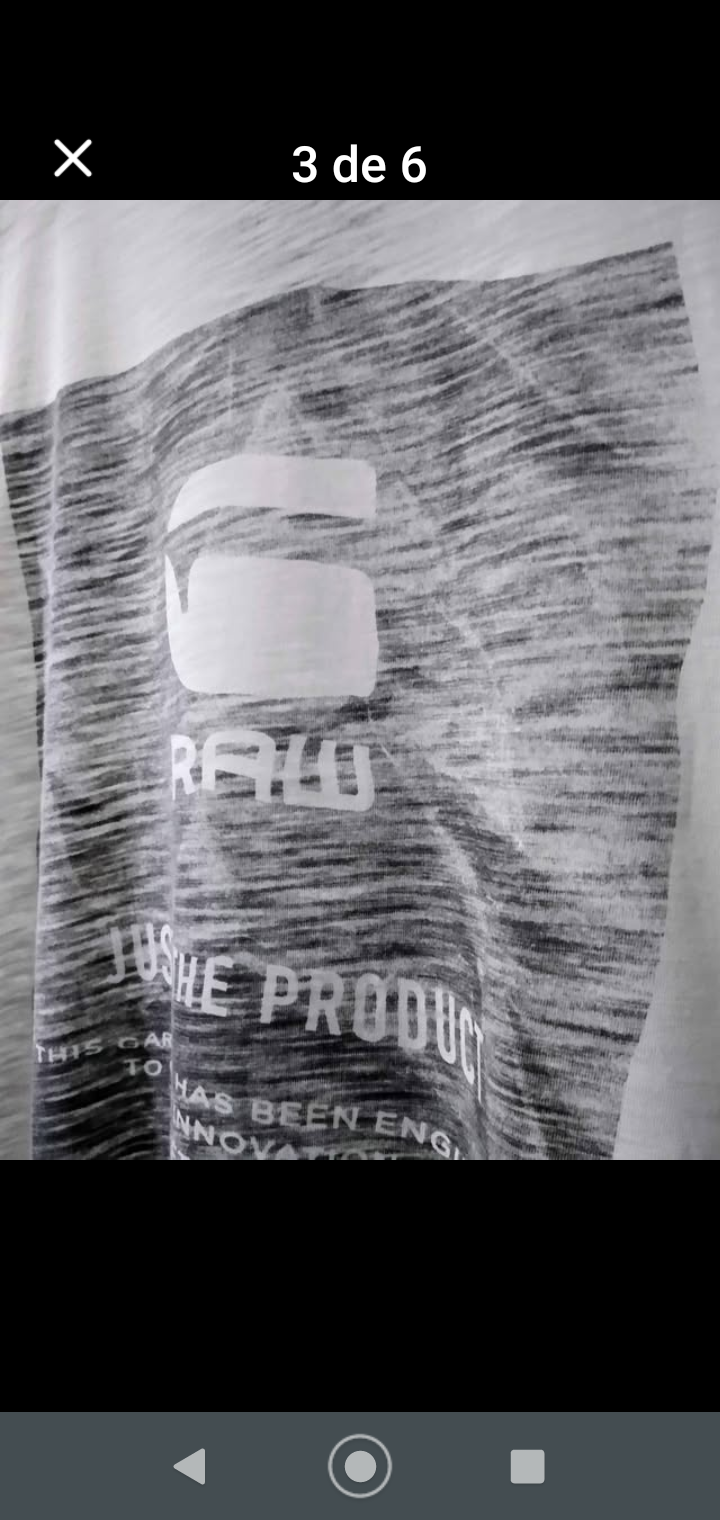 Polera blanca G-Star RAW - miniatura 3