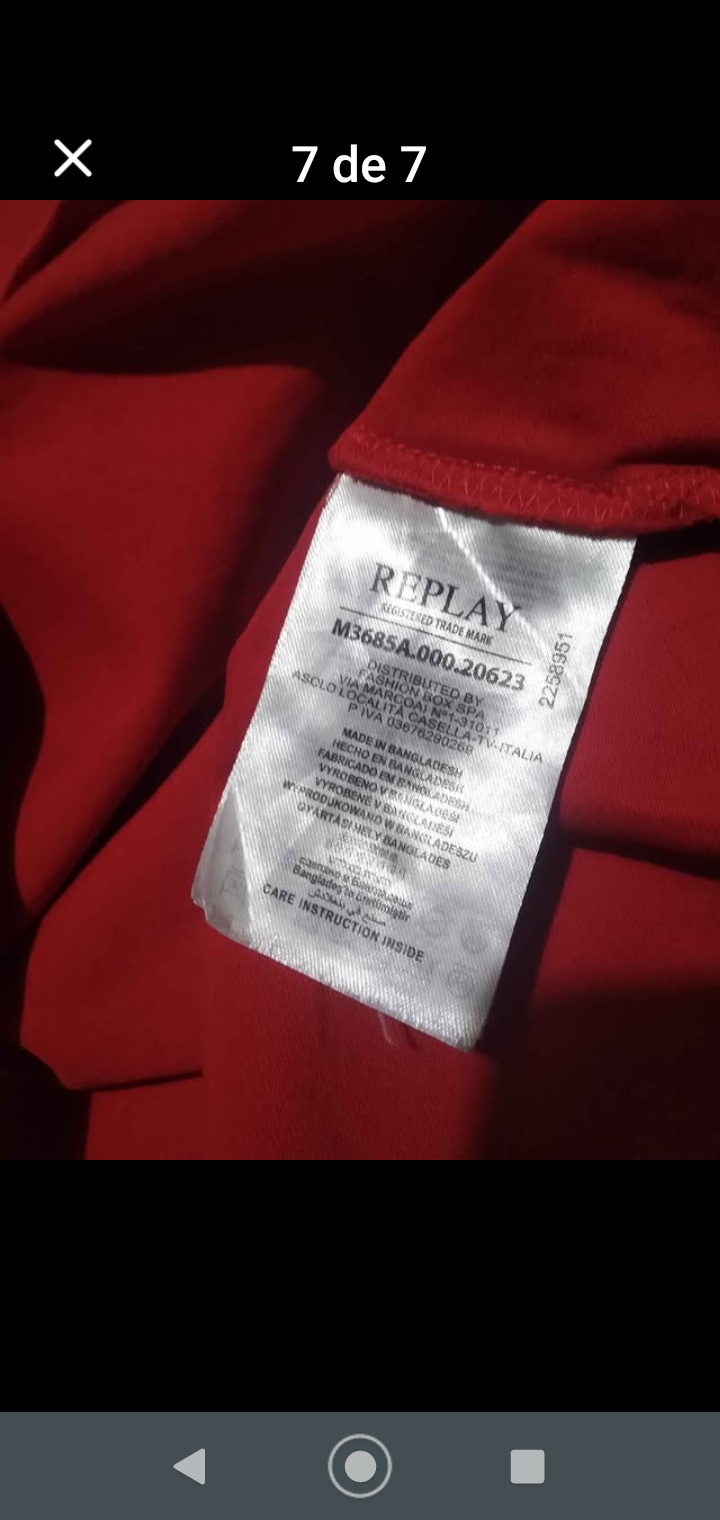 Polera polo roja para hombre - miniatura 6