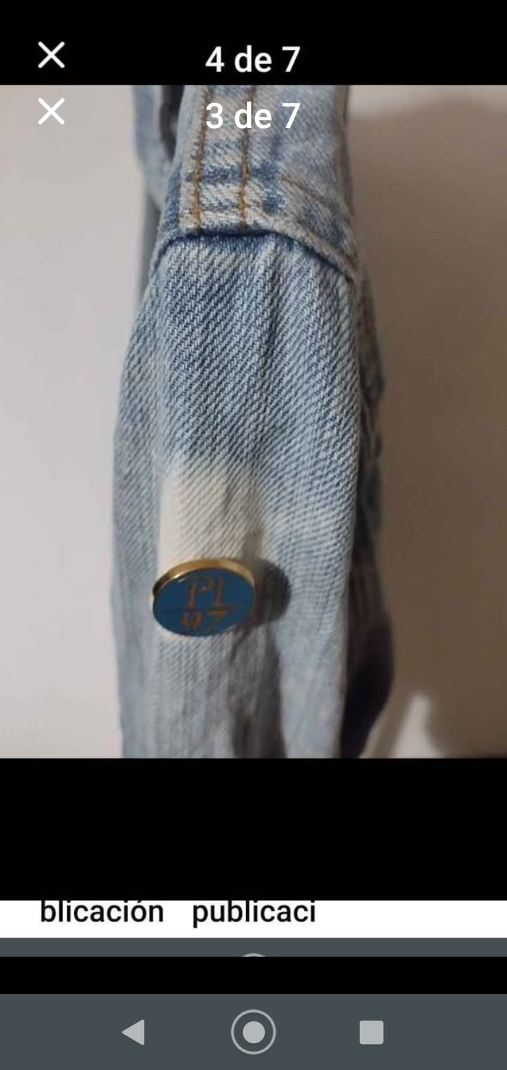 Chaqueta de mezclilla azul - miniatura 3