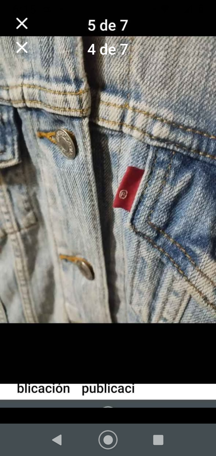 Chaqueta de mezclilla azul - miniatura 4