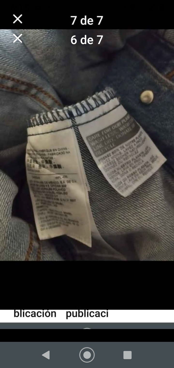 Chaqueta de mezclilla azul - miniatura 6