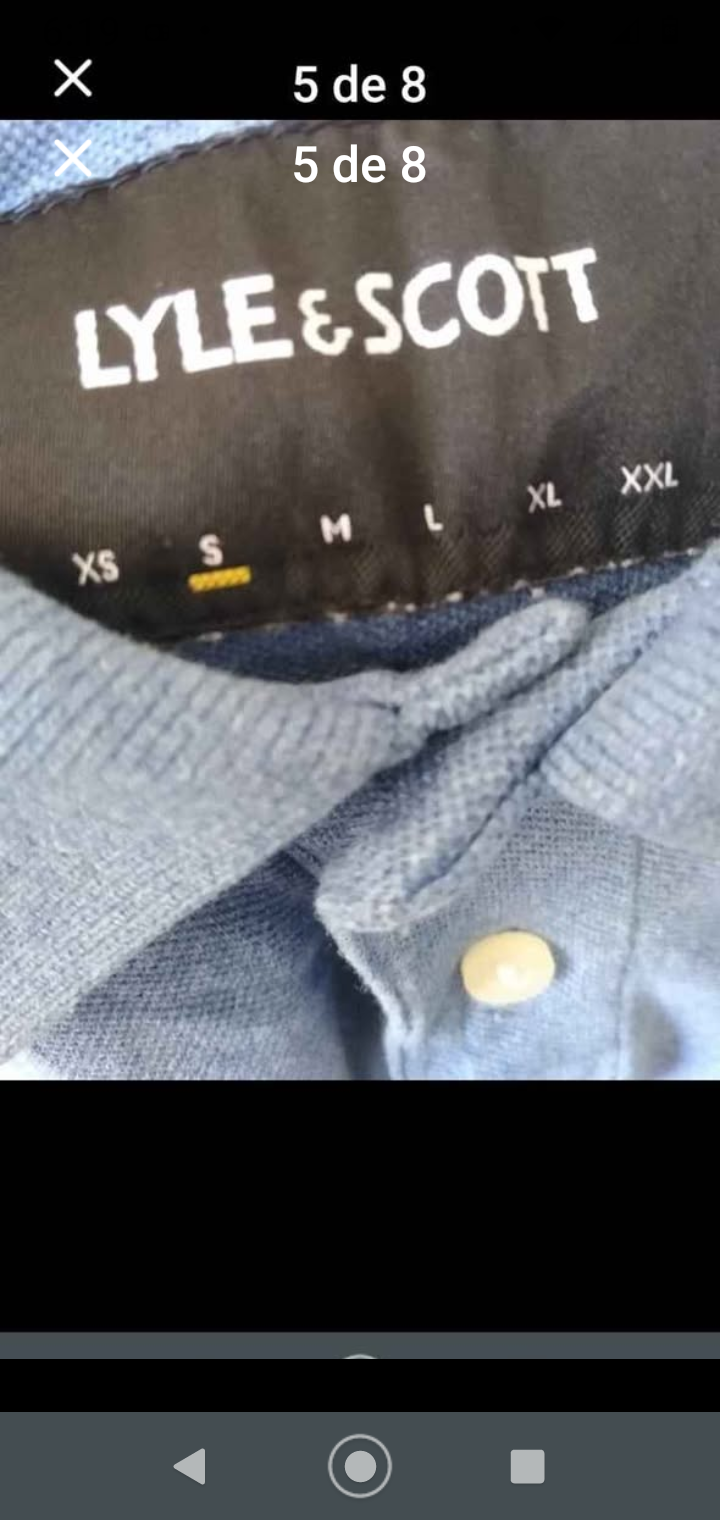 Polera polo azul Lyle & Scott - 6