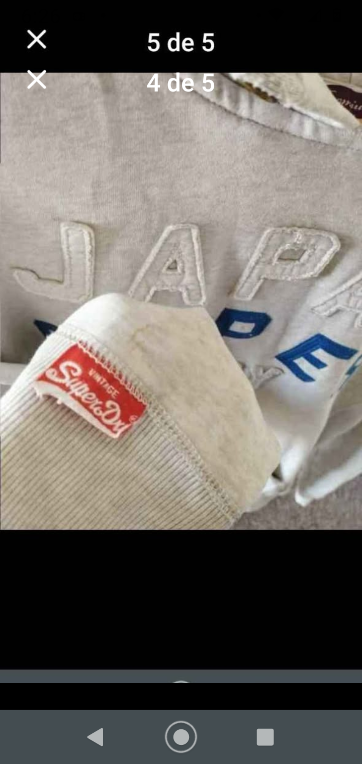 Polerón gris Superdry con capucha - 5