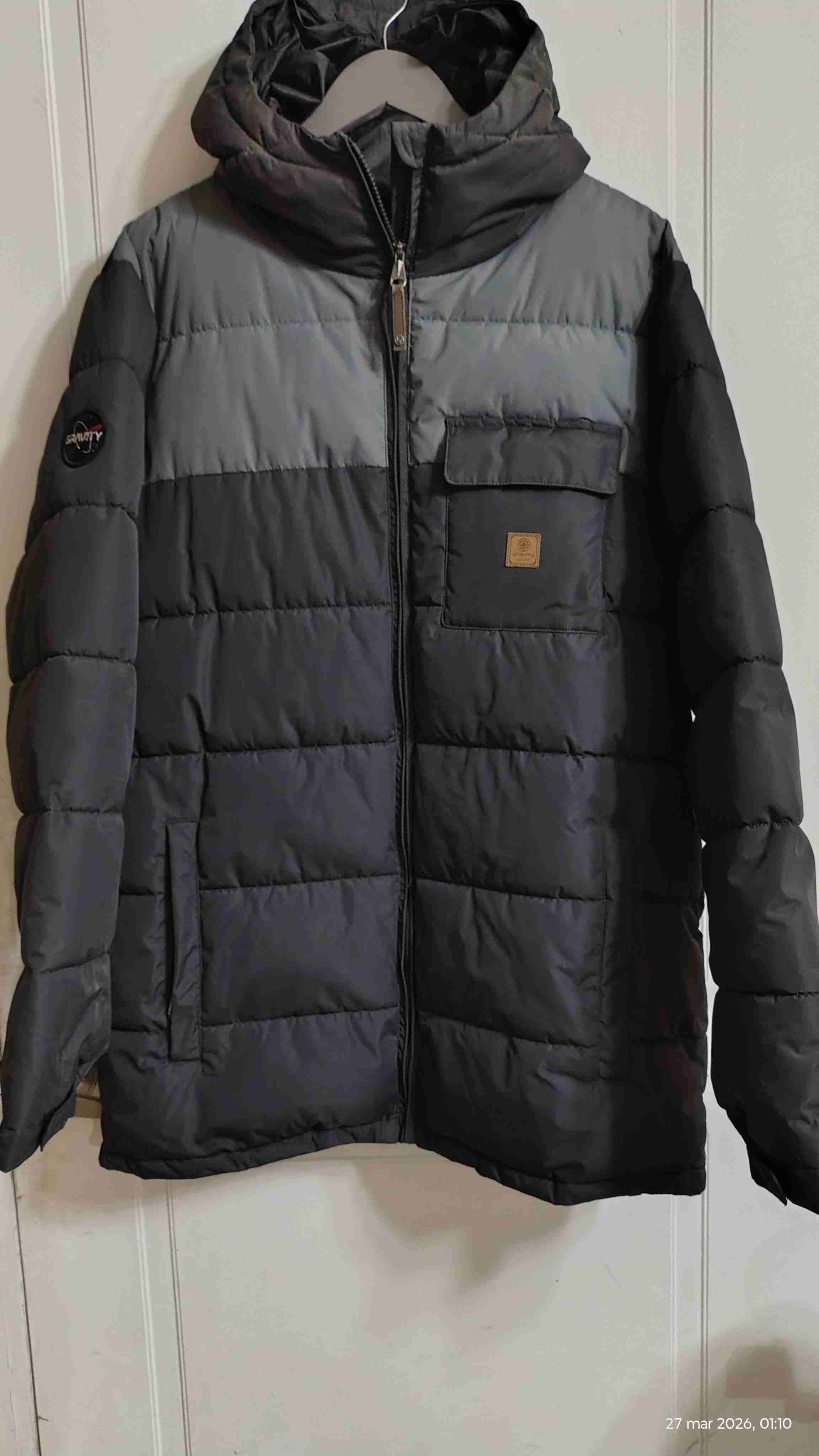 Chaqueta acolchada azúl oscuro/gris Gravity - miniatura 3