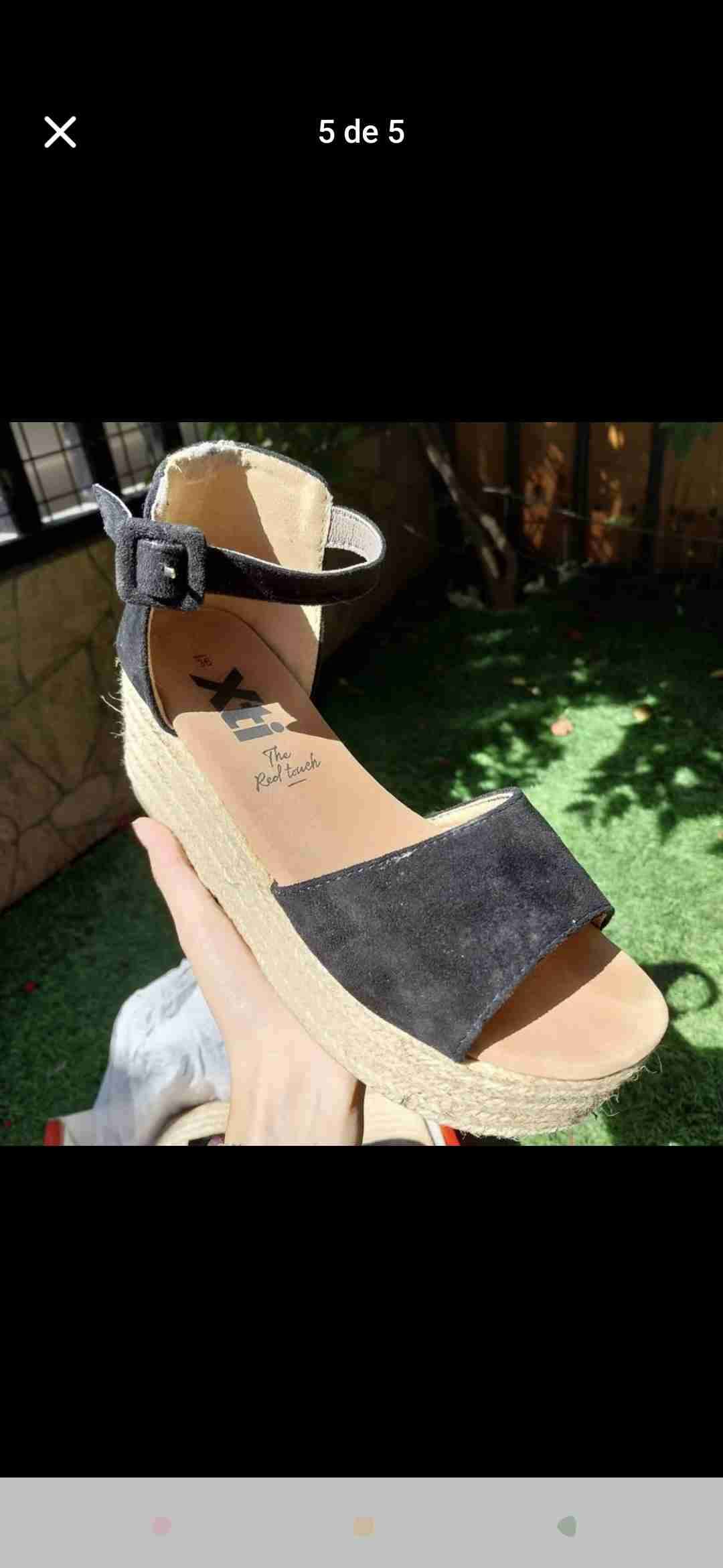 Sandalias negras plataforma talla 36 - miniatura 2