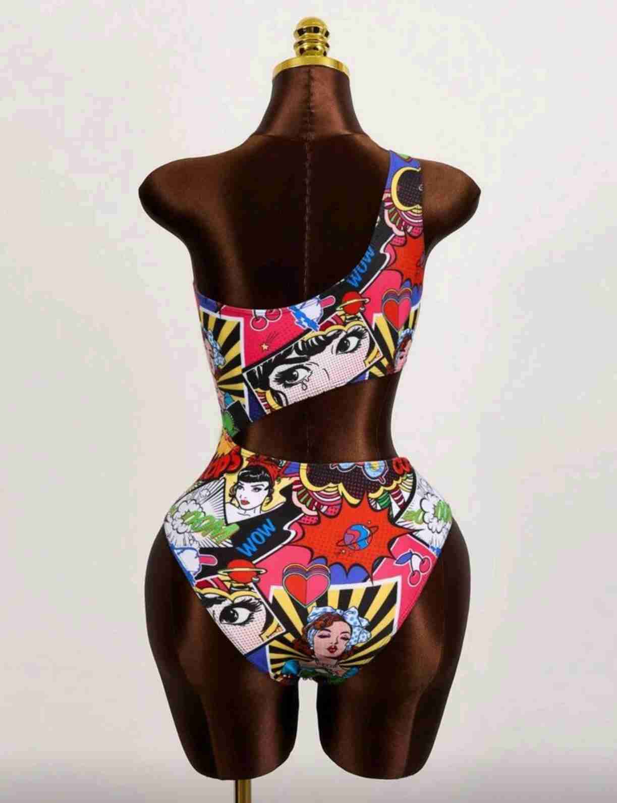 Traje de baño estampado cómic - miniatura 2