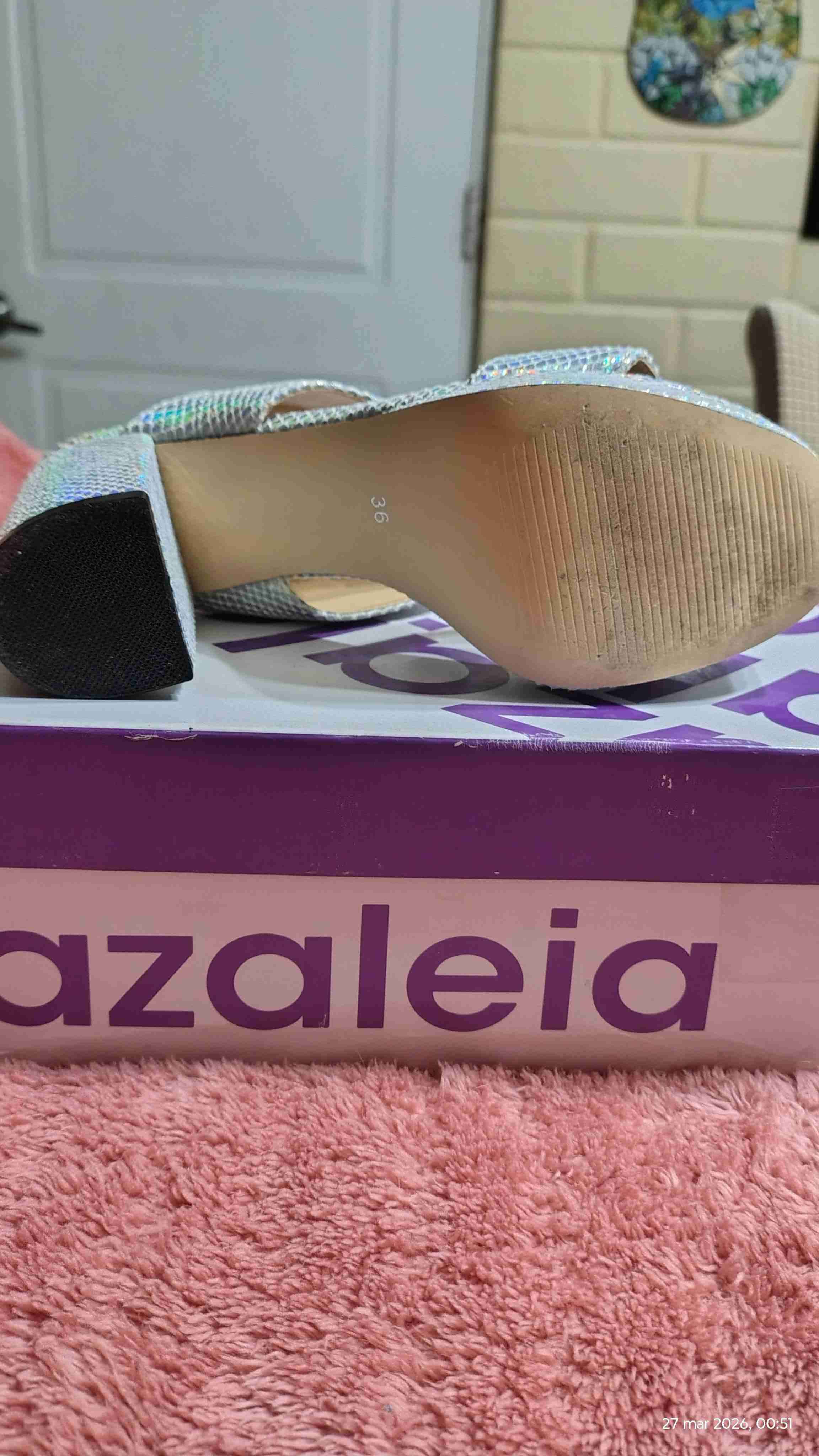 Sandalias plataforma Azaleia tornasol. - miniatura 5