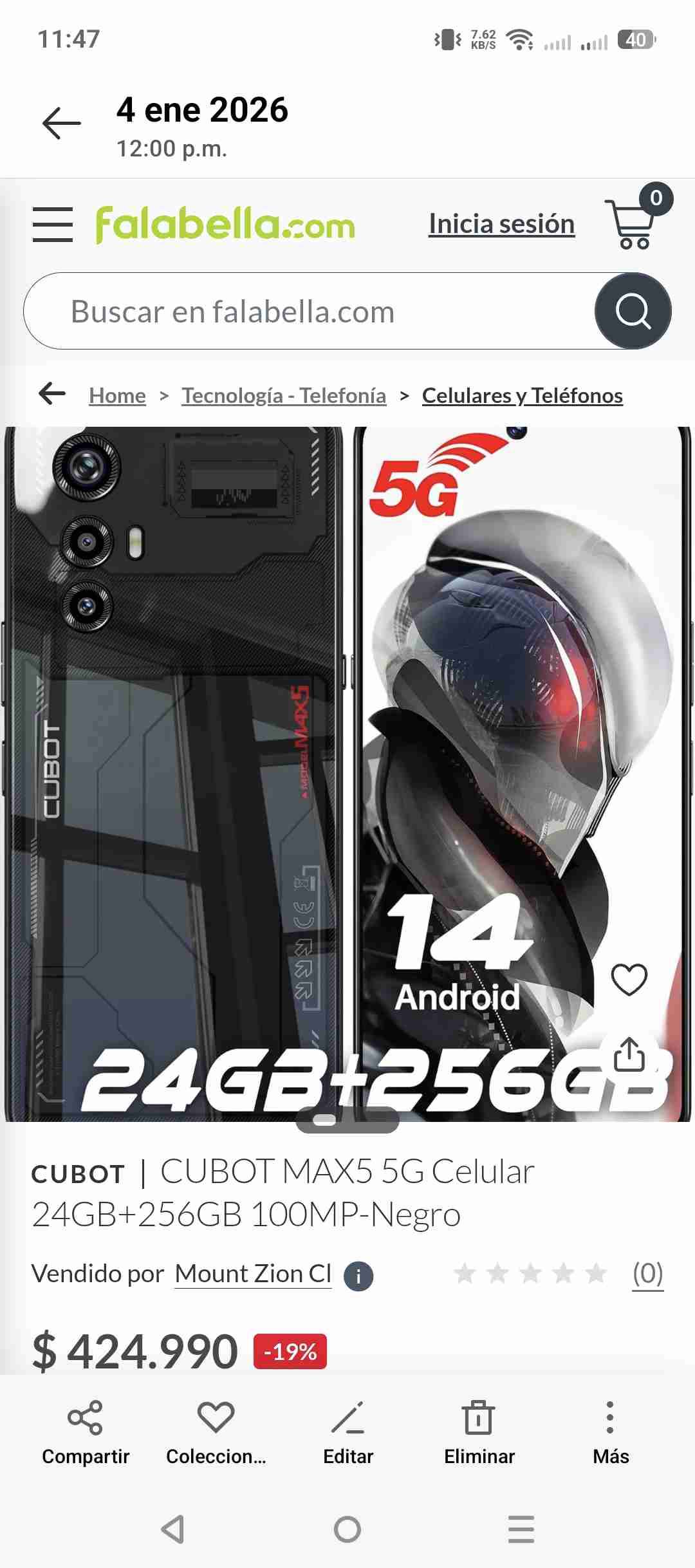 Smartphone gamer nuevo 265mil - miniatura 2