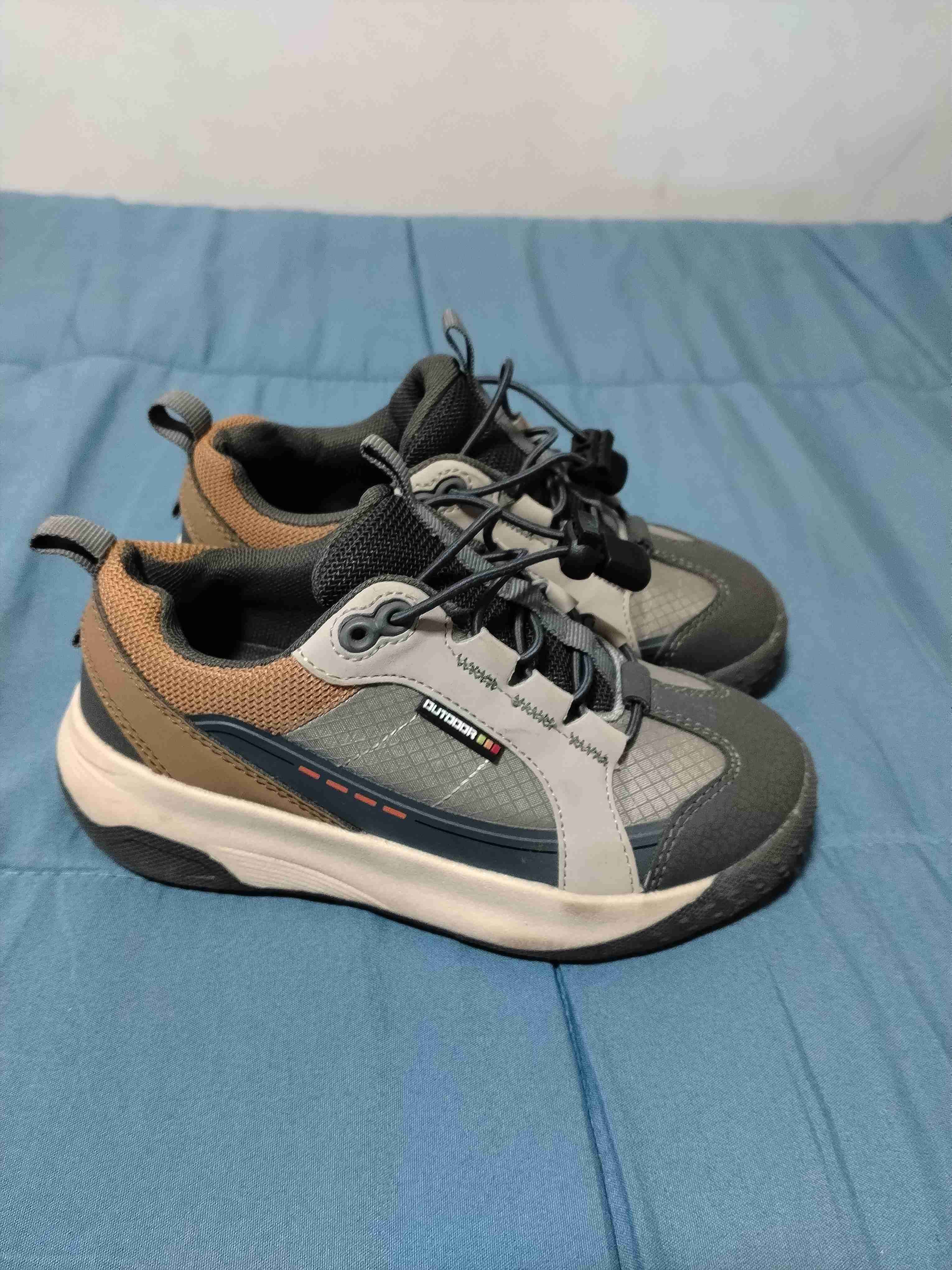 Zapatillas deportivas gris y beige - miniatura 4