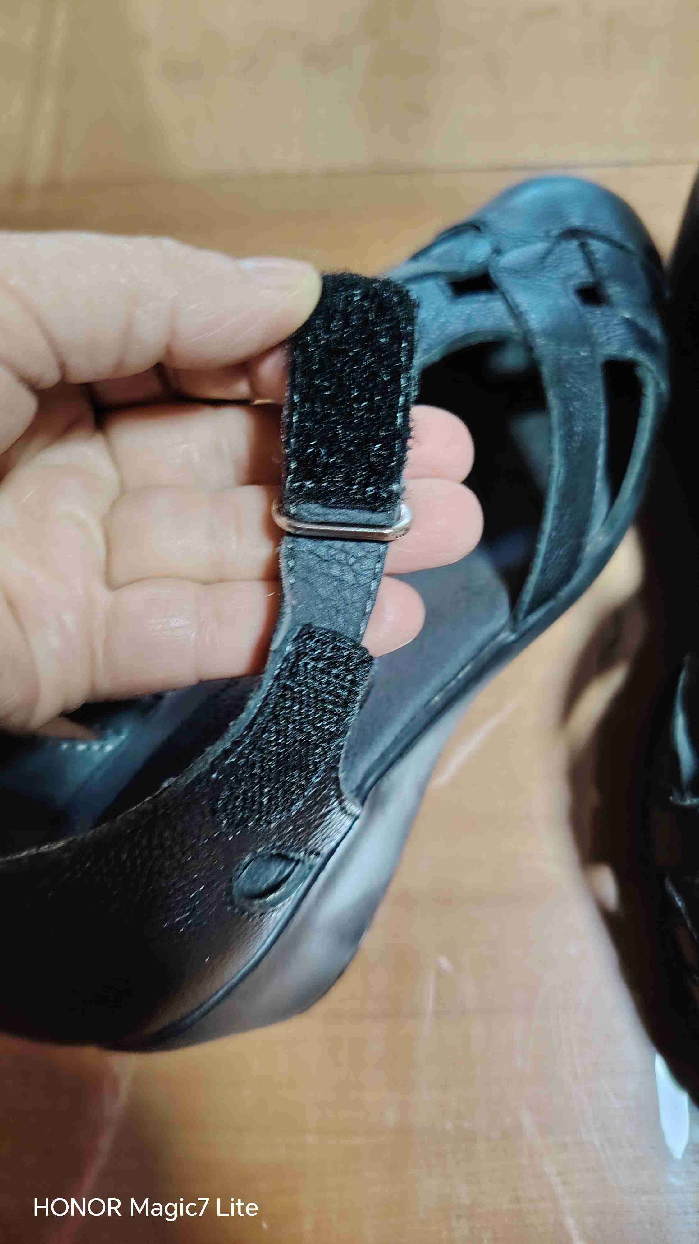 Zapatos de cuero negro 16 HRS - miniatura 4