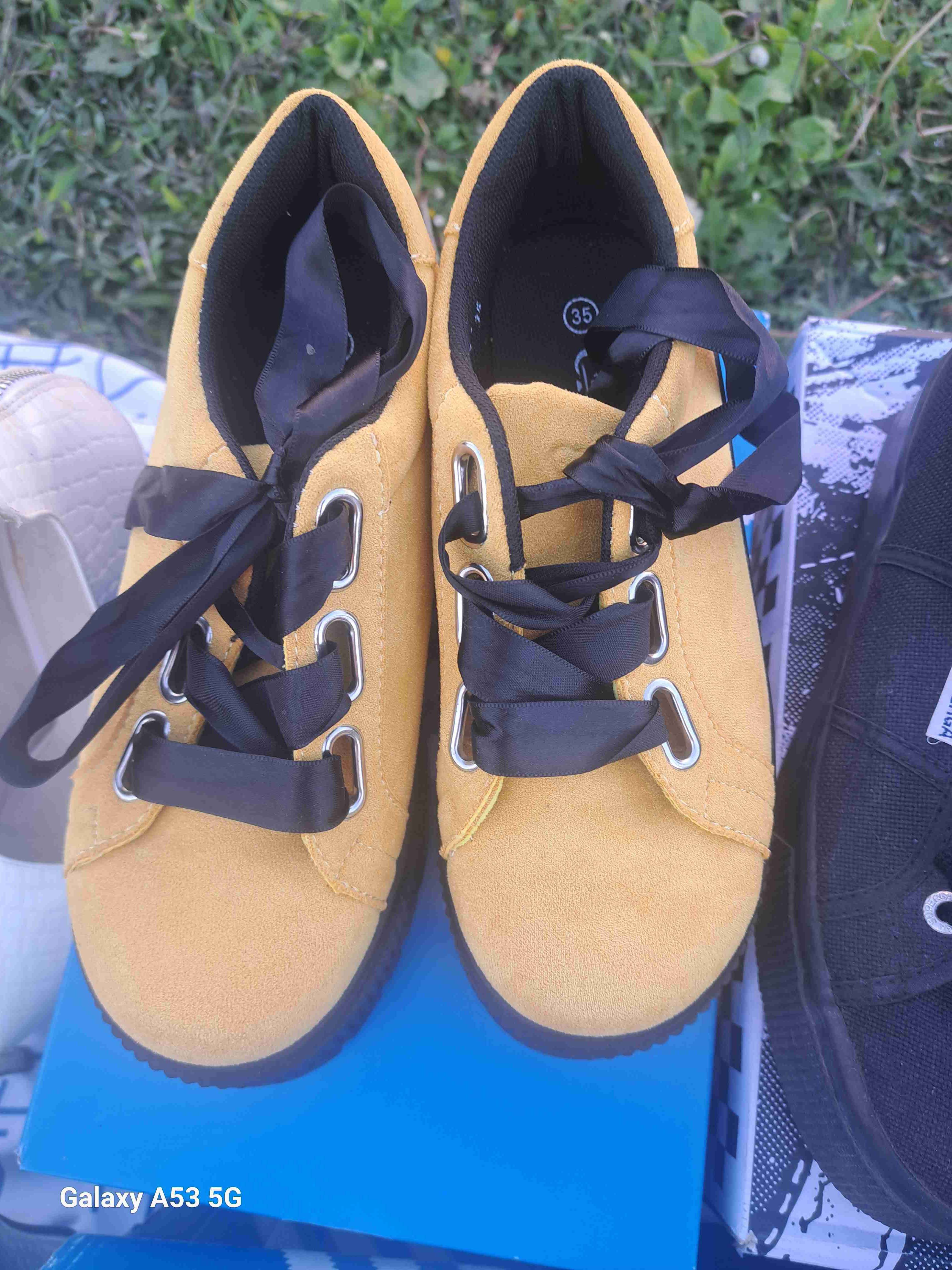 Zapatillas amarillas mujer 35 - 1