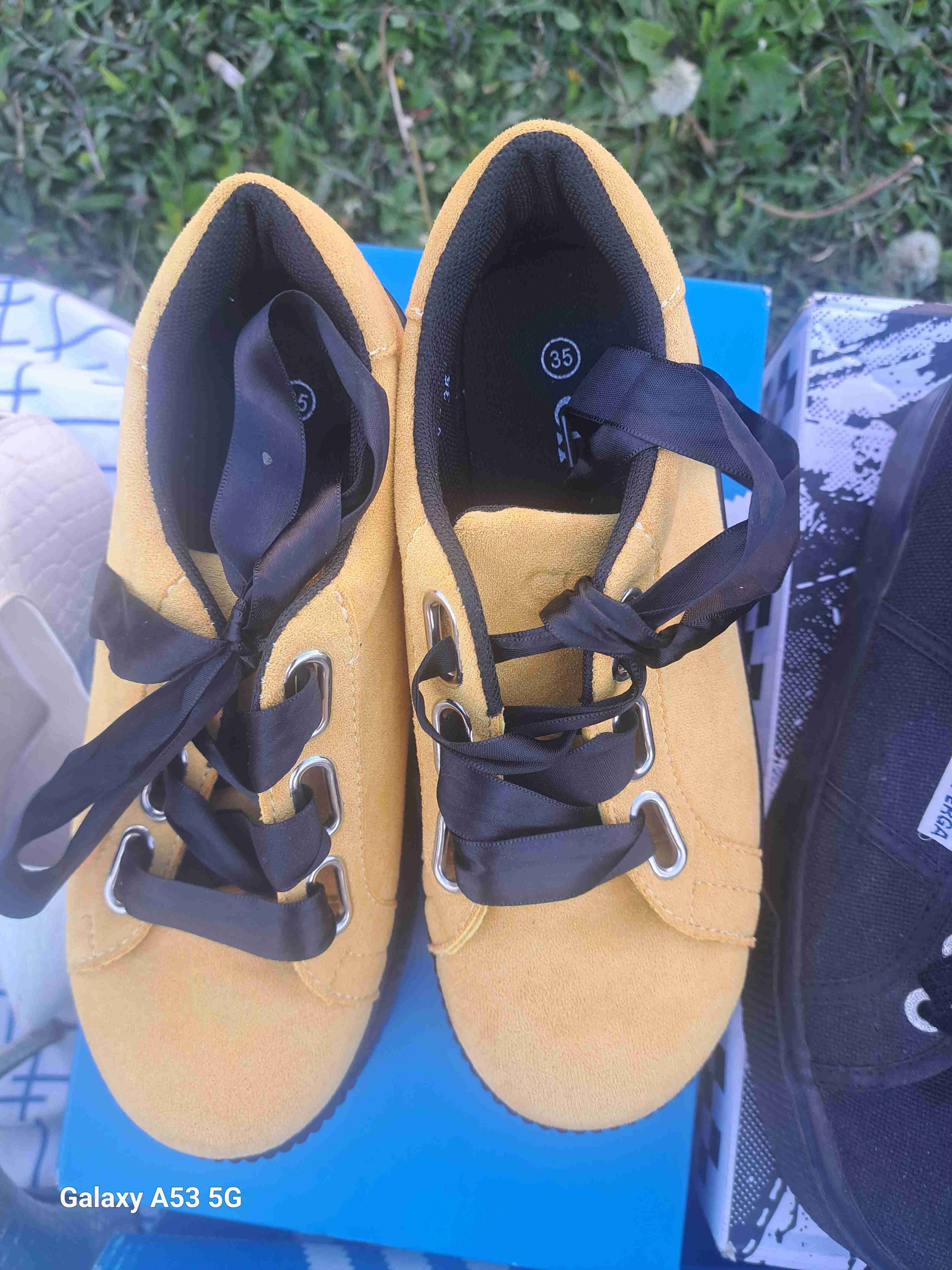 Zapatillas amarillas mujer 35 - 2