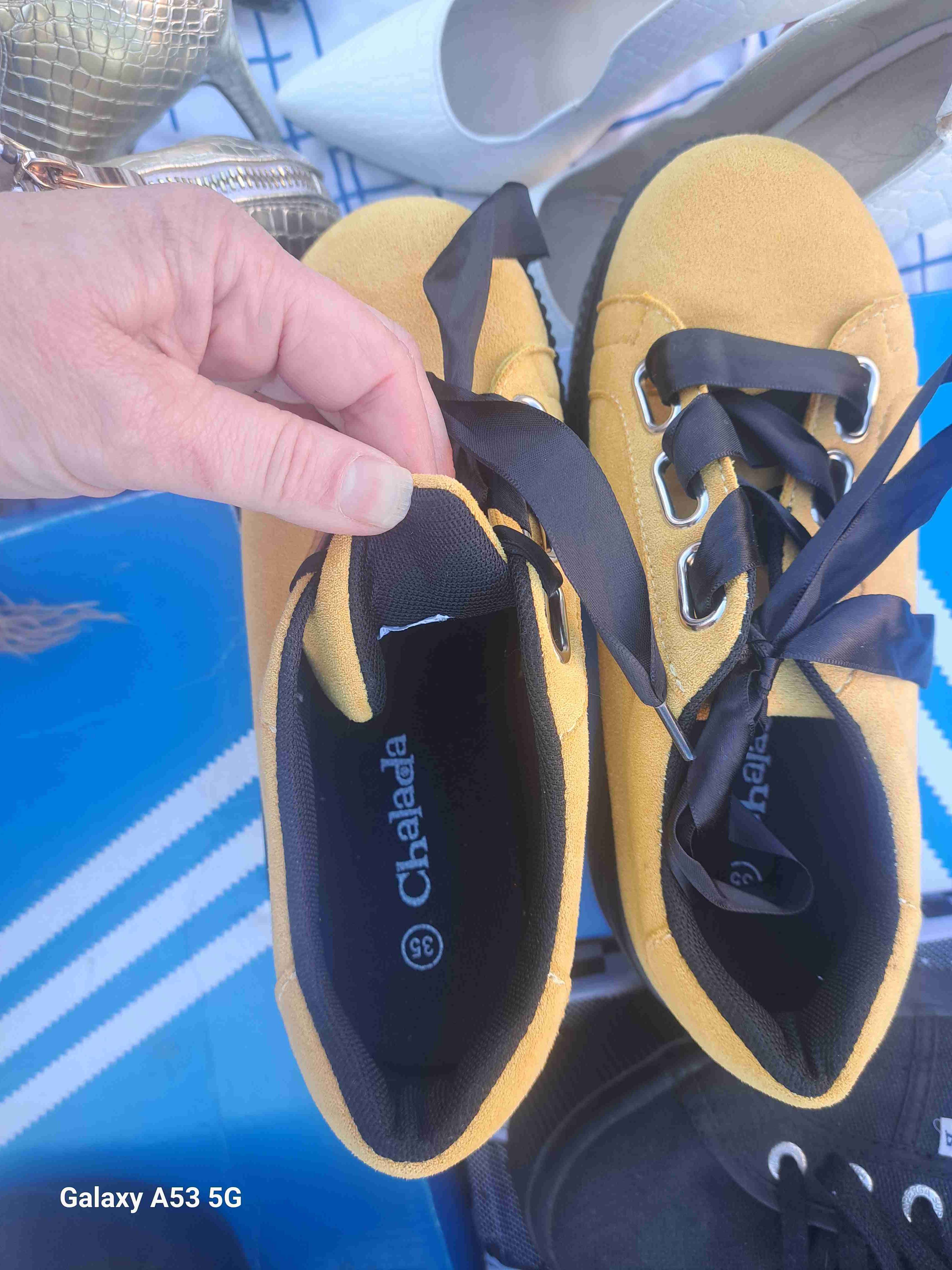 Zapatillas amarillas mujer 35 - 4